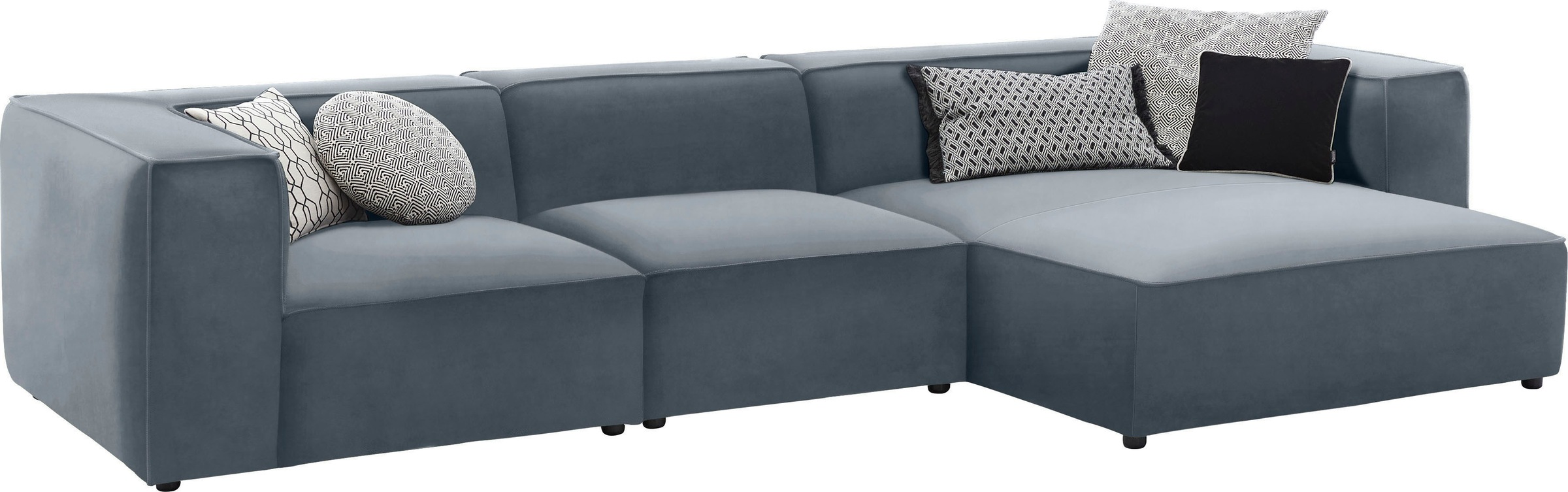 Thumbnail - W.SCHILLIG Ecksofa "around-the-block" mit eleganter Biese, mit Federkern, Breite 341 cm