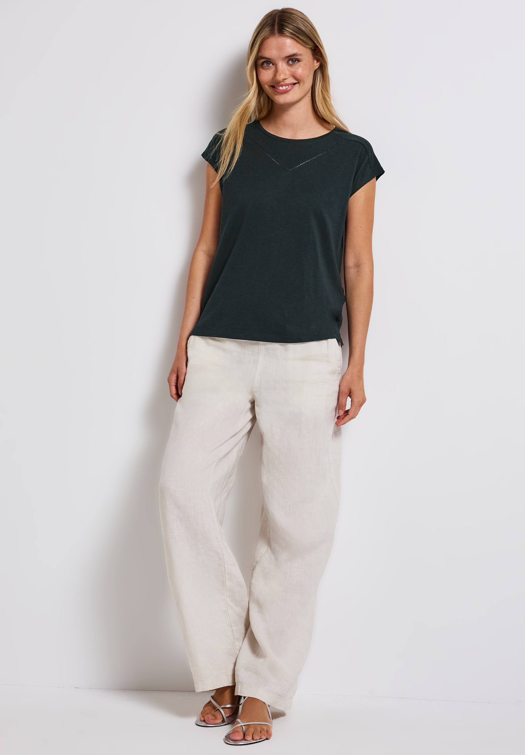 STREET ONE Shirttop, mit Deko-Tape