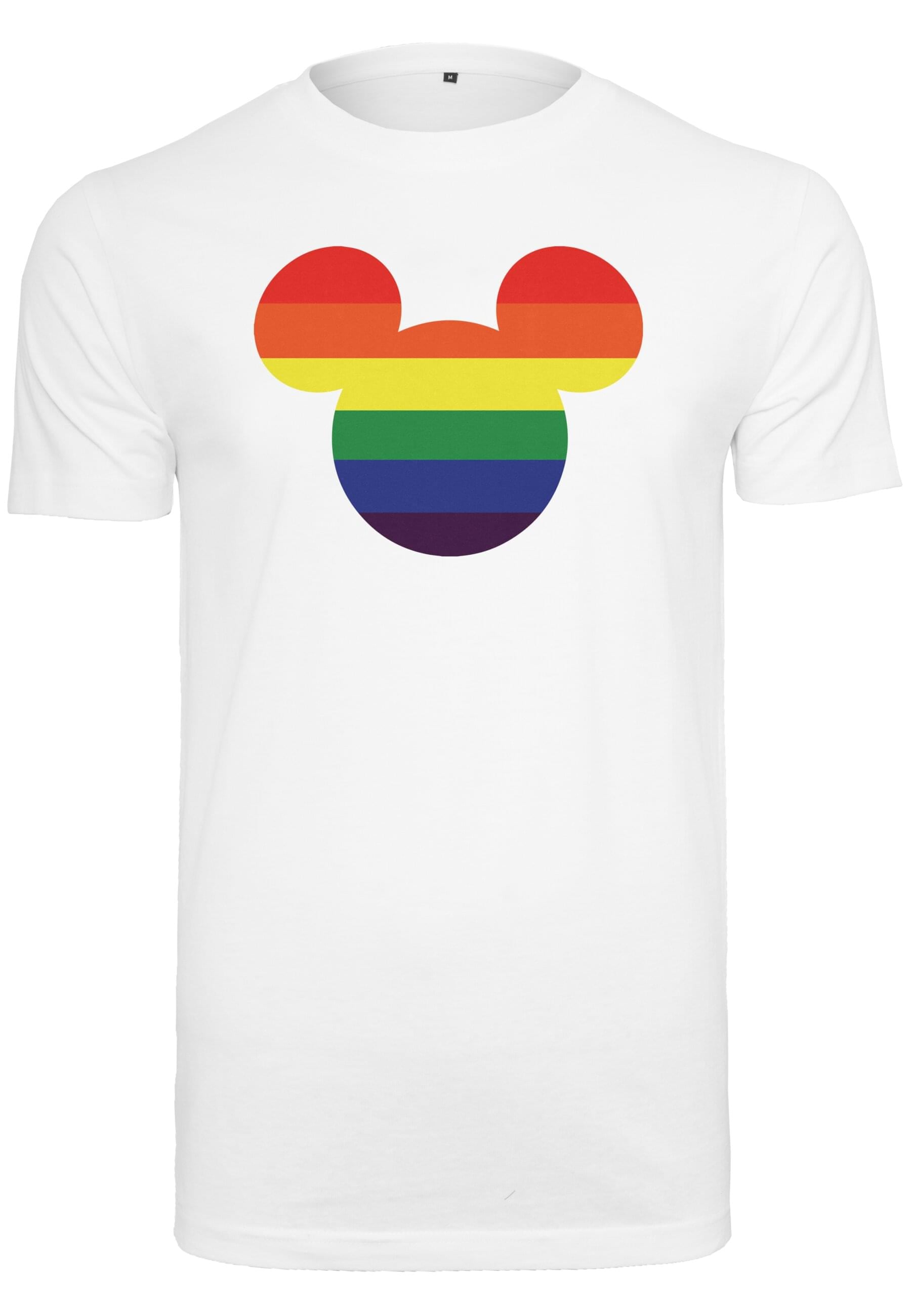 Kurzarmshirt »Merchcode Herren Mickey Mouse Rainbow Pride Tee«, (1 tlg.)