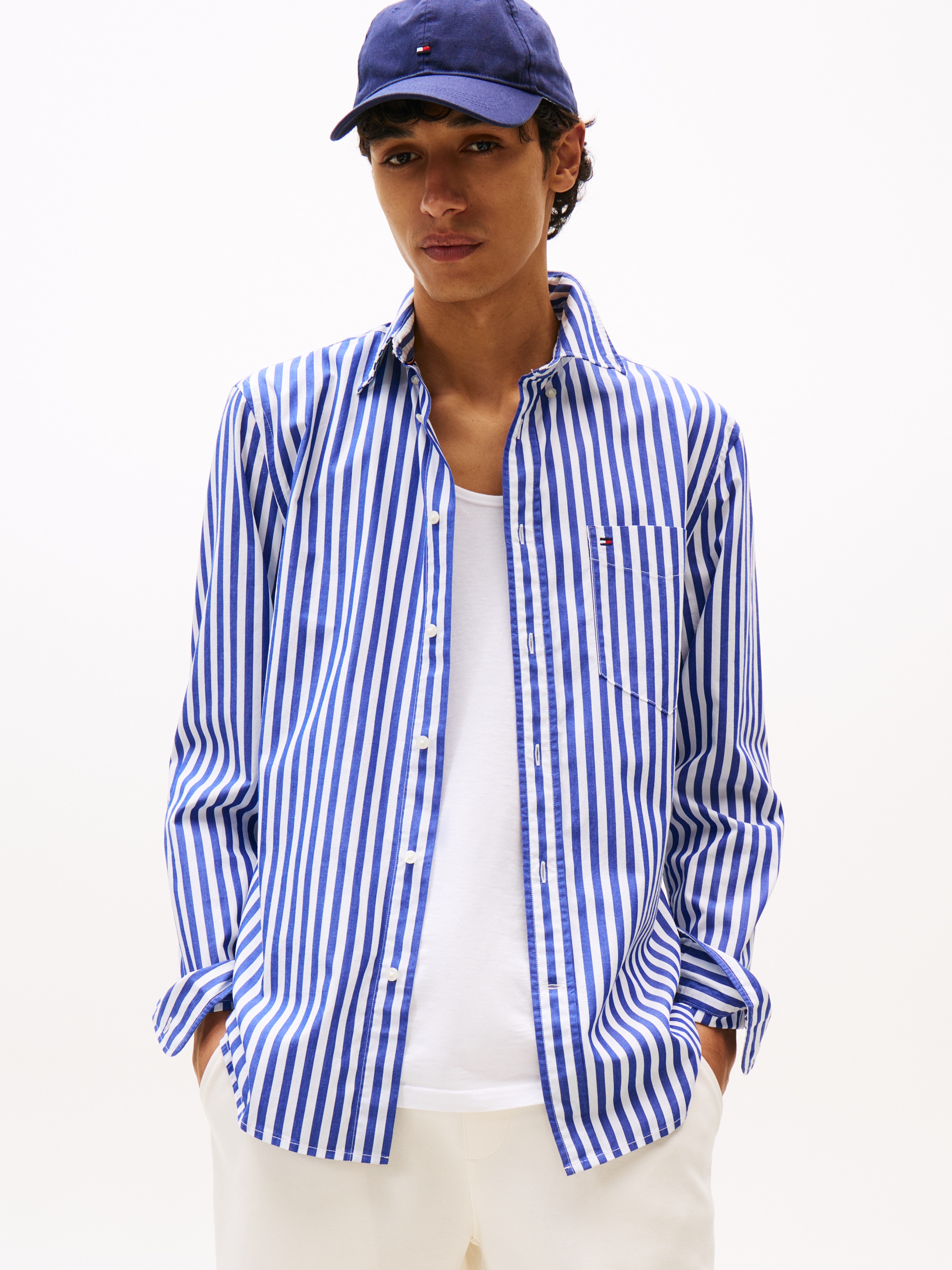 Tommy Hilfiger Langarmhemd "FLEX POPLIN BOLD STRIPE SHIRT" günstig online kaufen