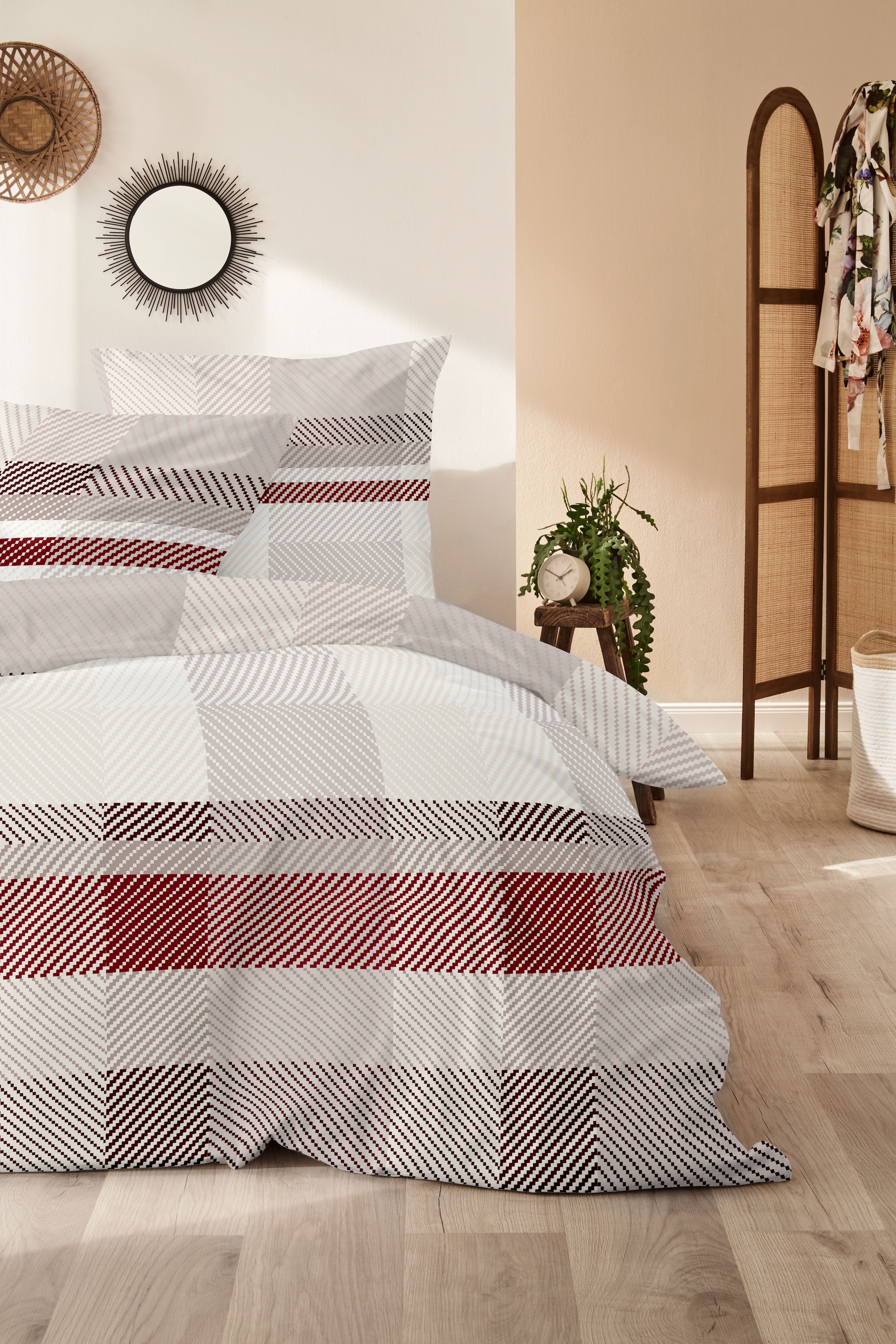 Primera Bettwäsche »Karo« 2 100 % Baumwolle Standard 100 nach Öko-Tex