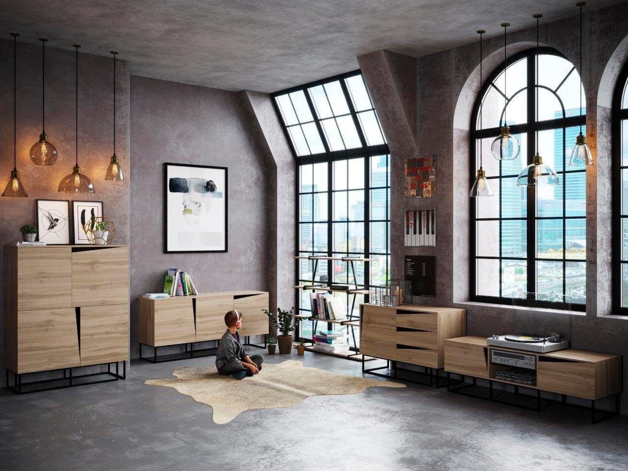 Home affaire Sideboard »Carv«, Breite 165 cm
