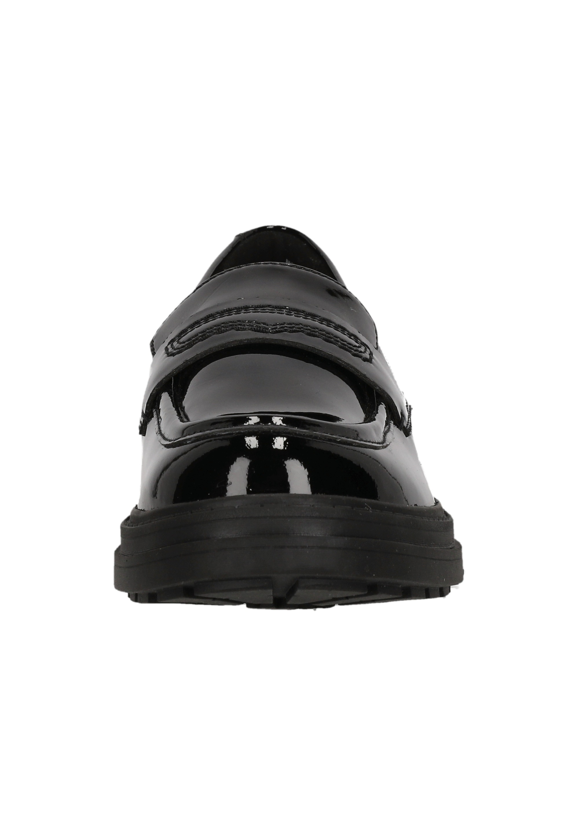 Clarks Slipper »Orinoco3 Edge«, aus hochwertigem, schwarzem Lackleder