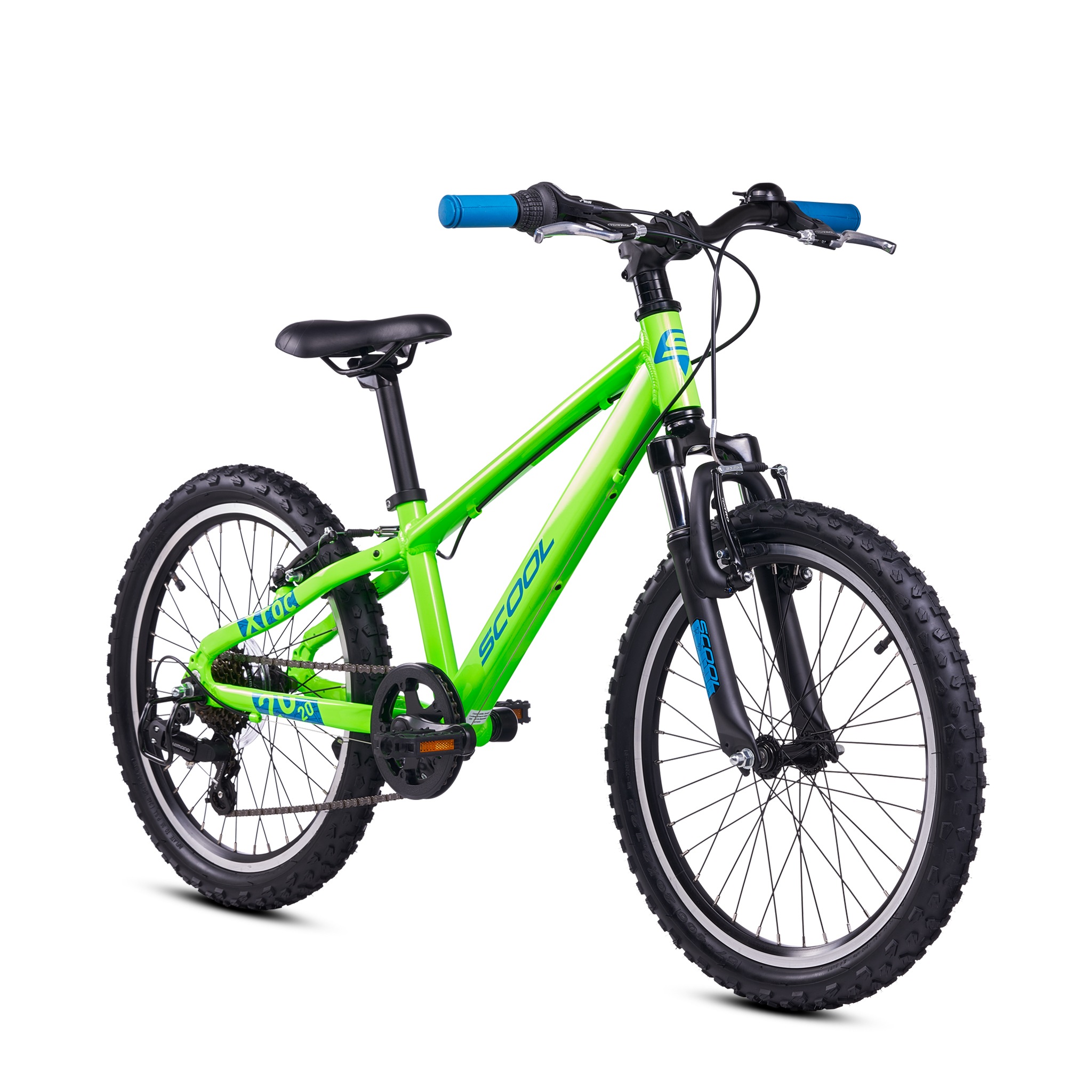 S’COOL Jugendfahrrad »S'COOL Xroc Pro 20-K7 Neon Green/Ocean« 7 Gang Shimano Kettenschaltung