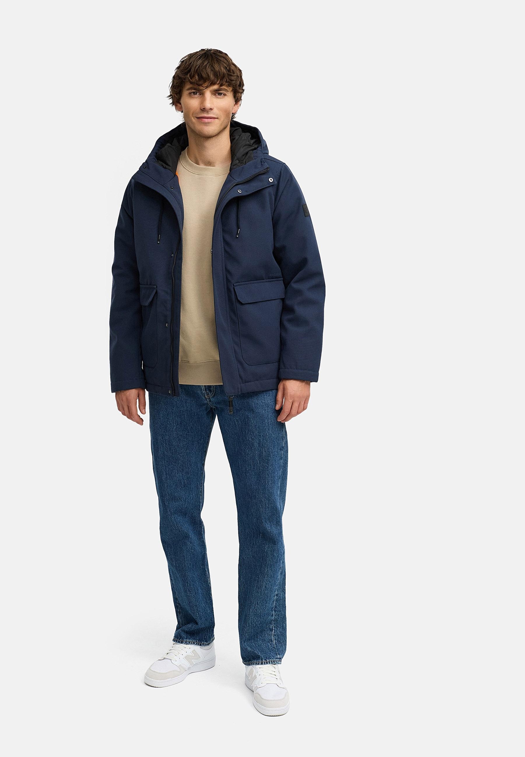 Ragwear Winterjacke »Mr Them« mitKapuze stylische Herren Outdoorjacke mit großer Kapuze