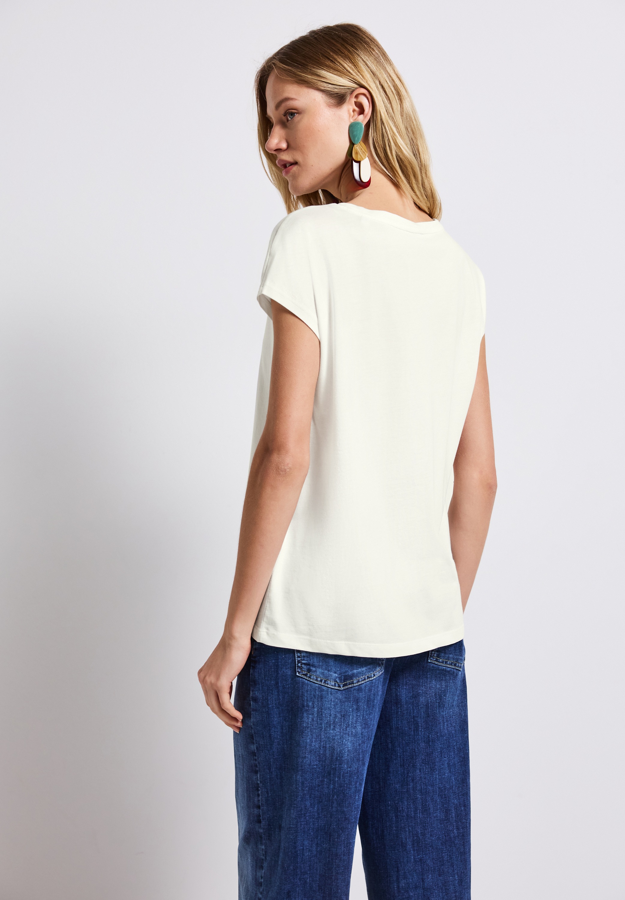 STREET ONE Shirttop mit Wording Print günstig online kaufen
