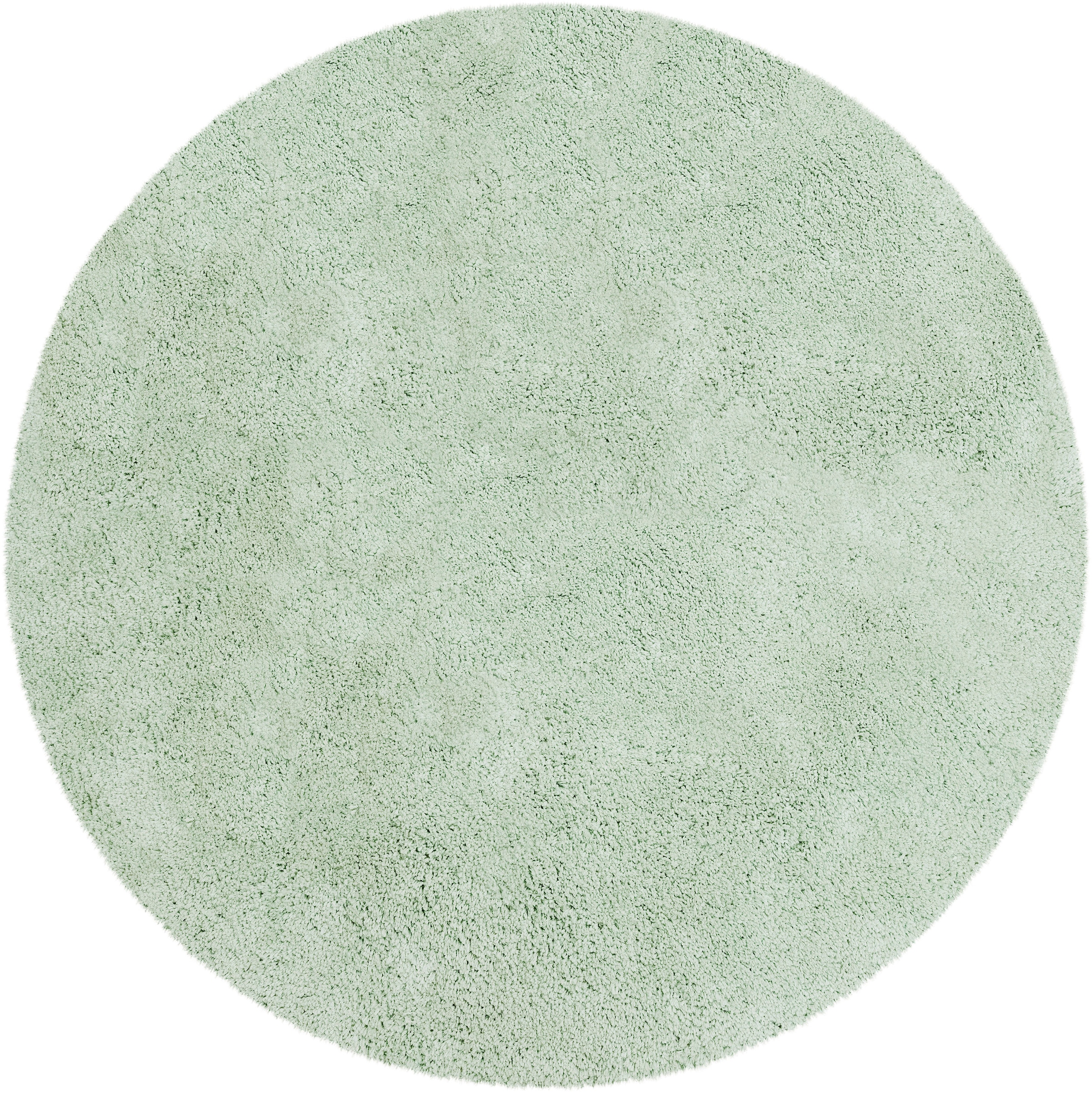Teppich OTTO HOME "Desner, Hochflor Teppiche" Gr. 10, grün, H:35mm Ø:190cm, Kunstfaser, Teppiche, Teppich, Mikrofaser, weich, flauschig, Wohnzimmer, Schlafzimmer, Kinderzimmer