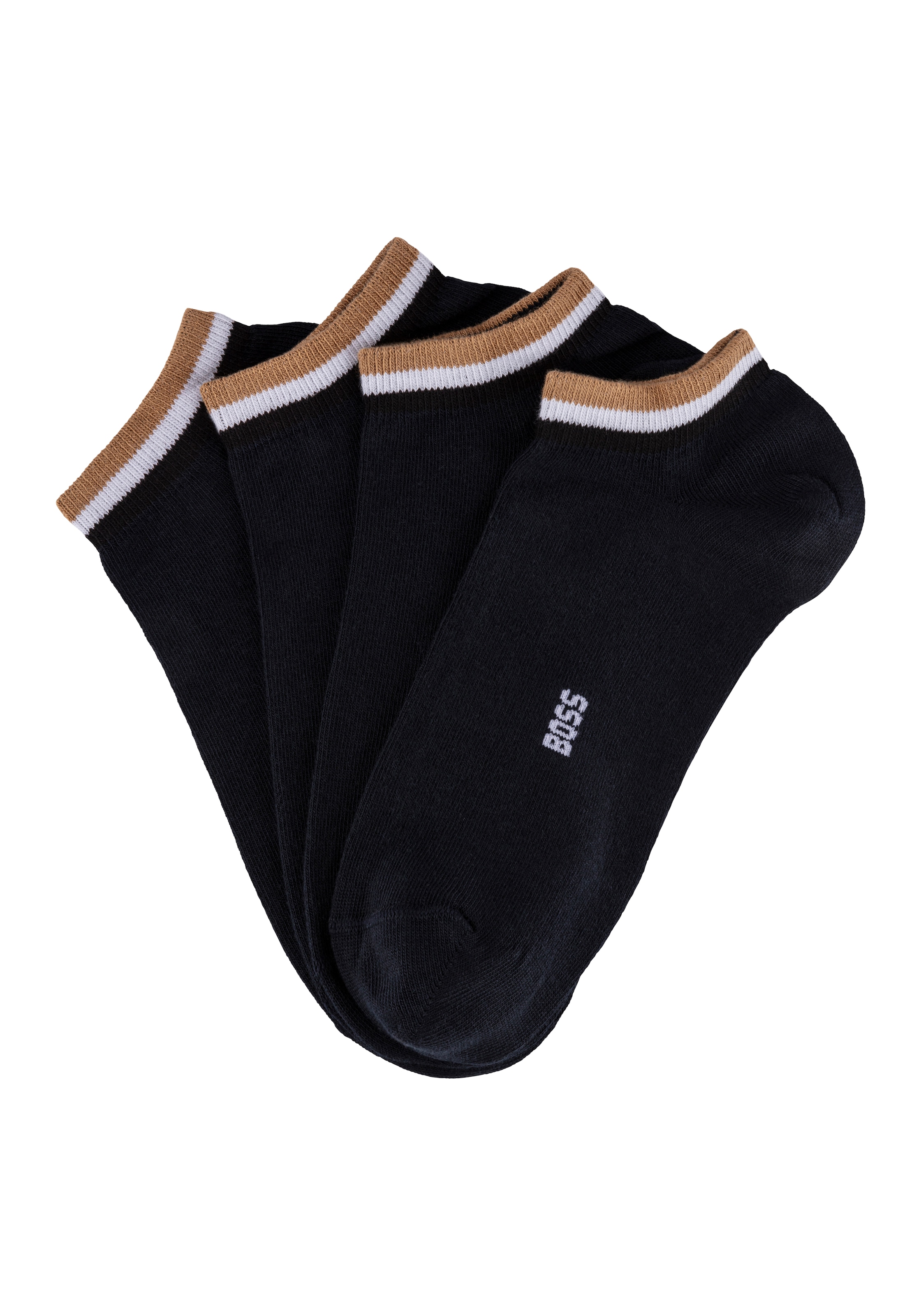 BOSS Sneakersocken "2P AS Stripe Col CC", (Packung, 2 Paar), mit Kontrastst günstig online kaufen