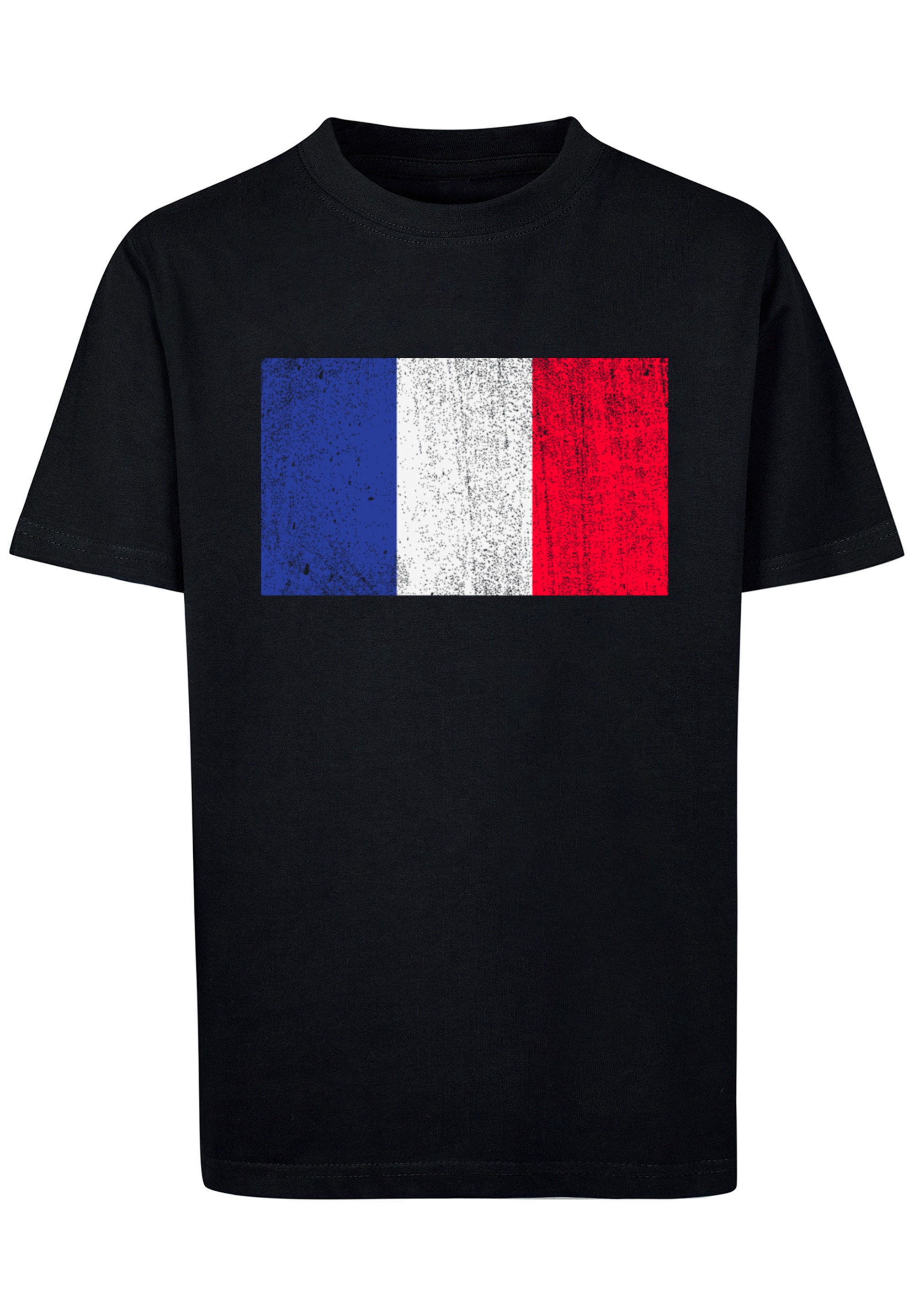 T-Shirt »France Frankreich Flagge distressed«, Print