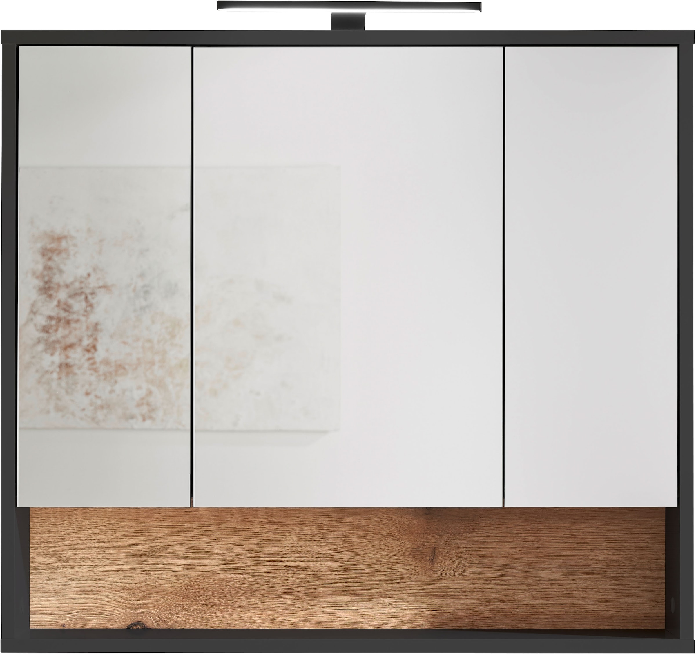 BASIC by Balculina Spiegelschrank »Liguria B/H/T 80x72x21 cm« 1 Stk. tlg. Breite 80cm, Beleuchtung, FSC-Mix 70%