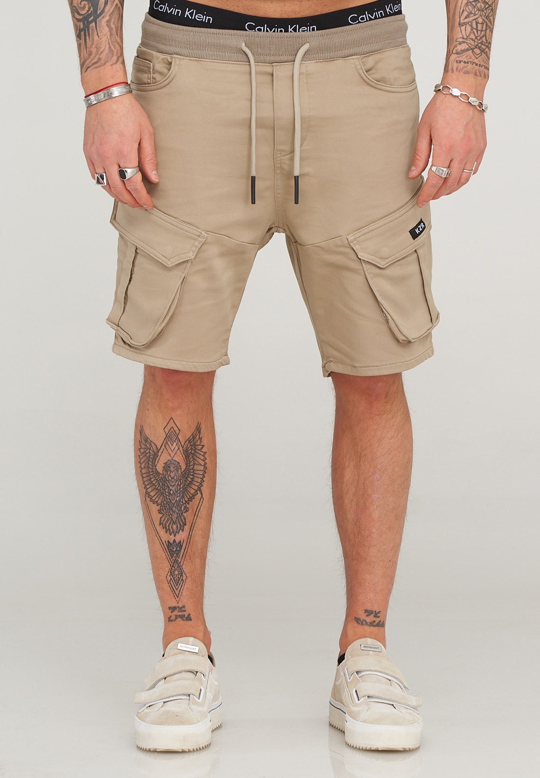 behype Shorts "STANLAY", mit modischen Cargotaschen