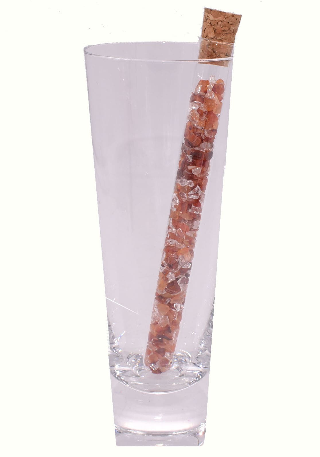 Firetti Edelstein »Schmuck Edelsteinwasserstab«, 3 Rosenquarz, Bergkristall, Karneol Amethyst, und Reagenzglas (Set, BAUR St.), | Smaragd - Geschenk