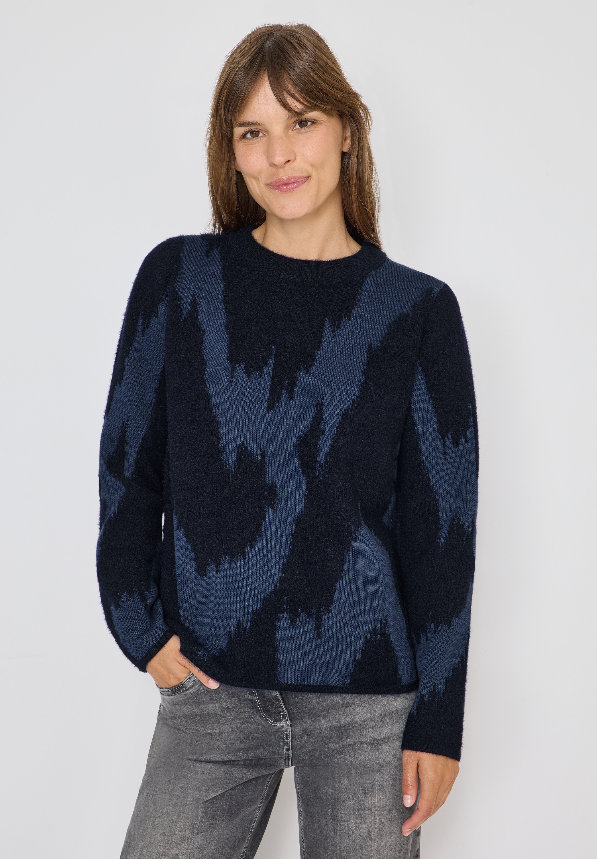 Cecil Strickpullover, mit grafischem Muster günstig online kaufen