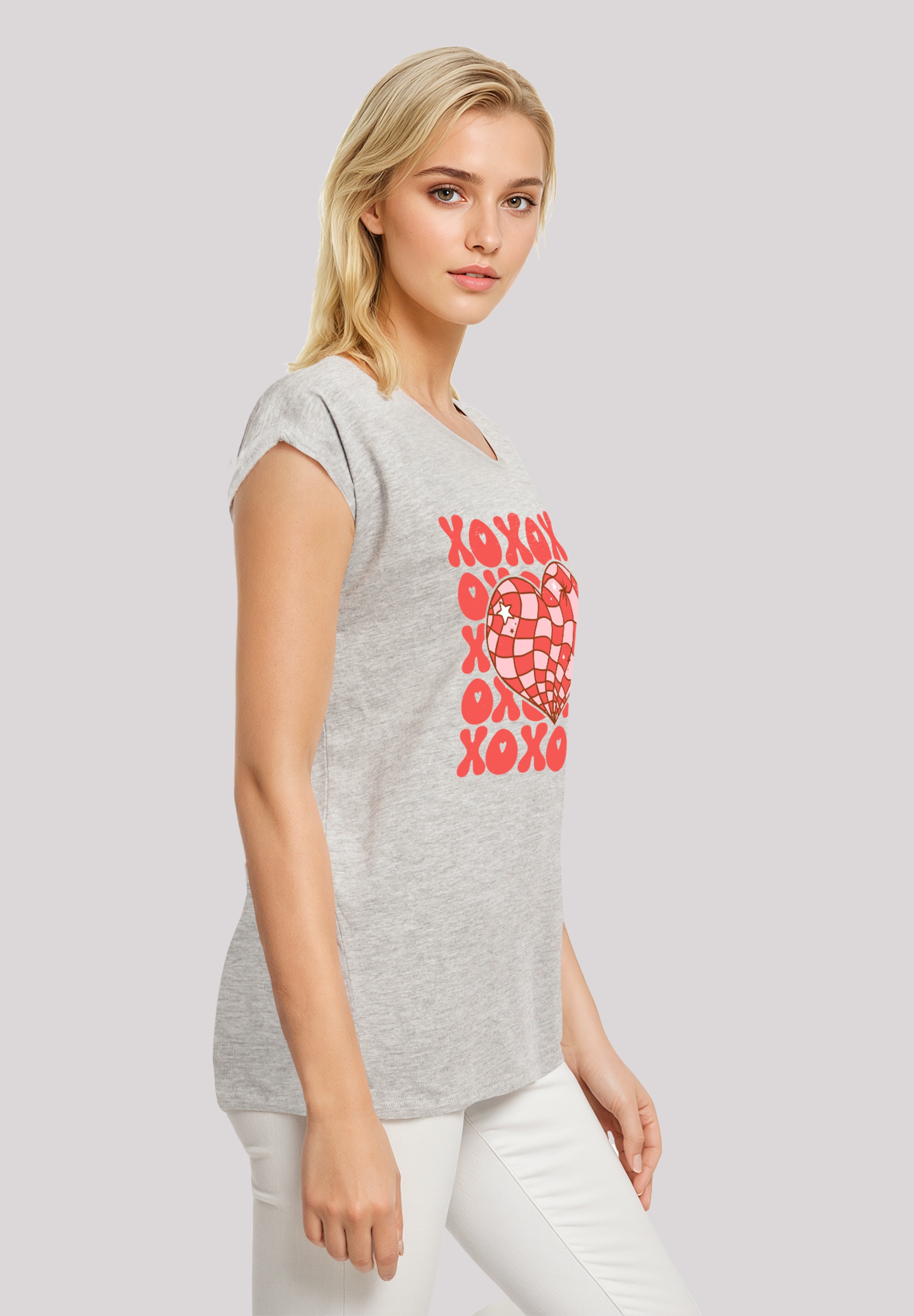 F4NT4STIC T-Shirt »XOXO Herz Love«, Premium Qualität