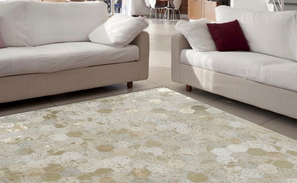 my home Lederteppich "Zeno" rechteckig 8 mm Höhe Wohnzimmer günstig online kaufen