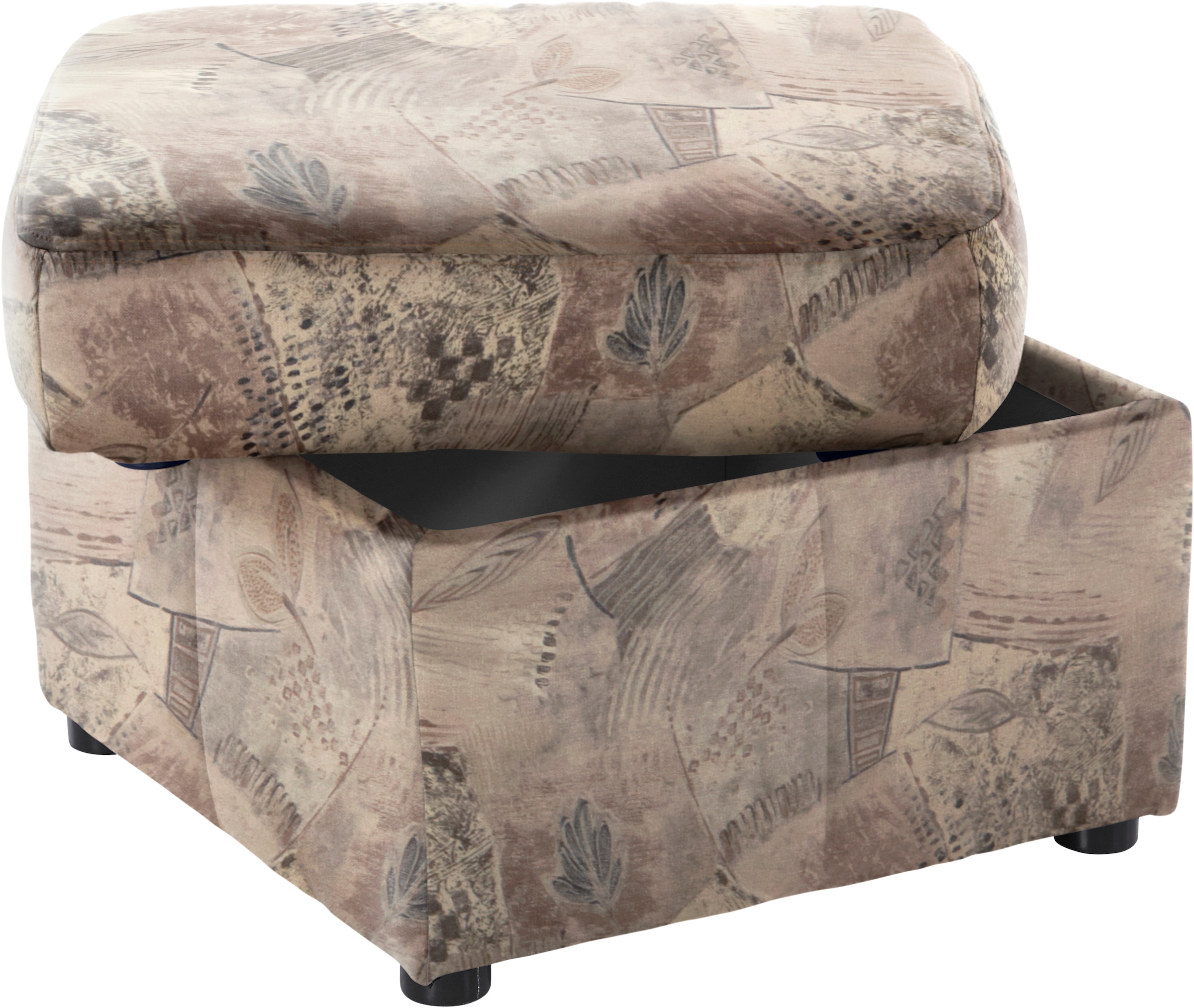 DOMO collection Polsterhocker »Bahia«, Belastbarkeit bis 140 kg pro Sitzfläche, mit praktischem Staufach