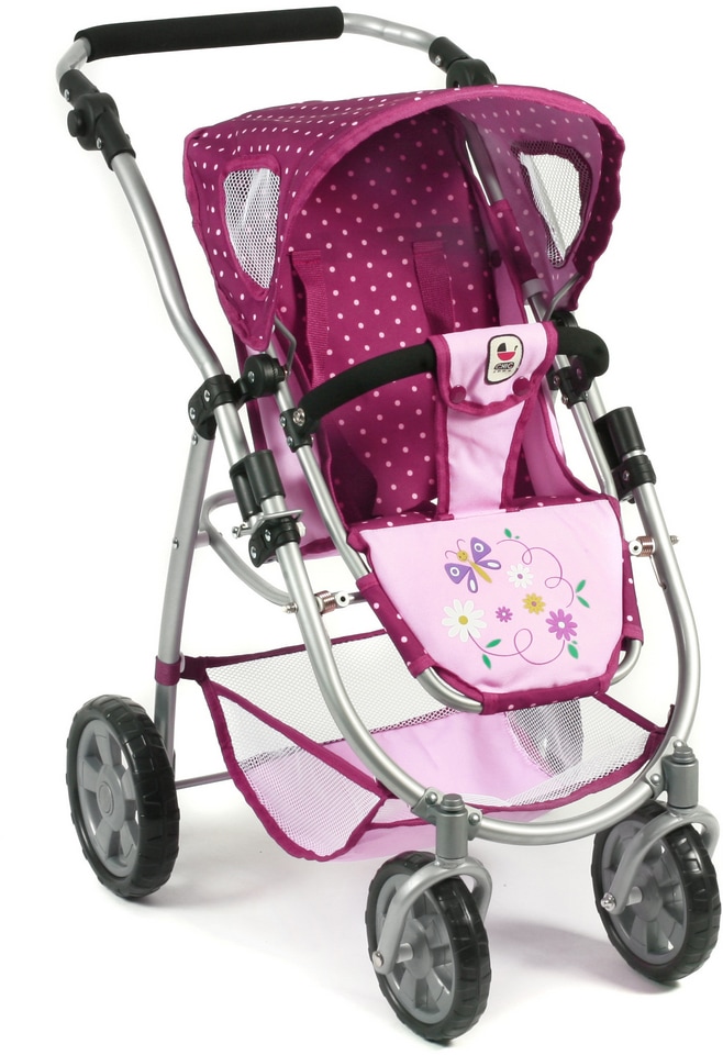 CHIC2000 Kombi-Puppenwagen »Emotion All In 3in1, Brombeere«, inkl. Babywanne, Babyschale und Sportwagenaufsatz