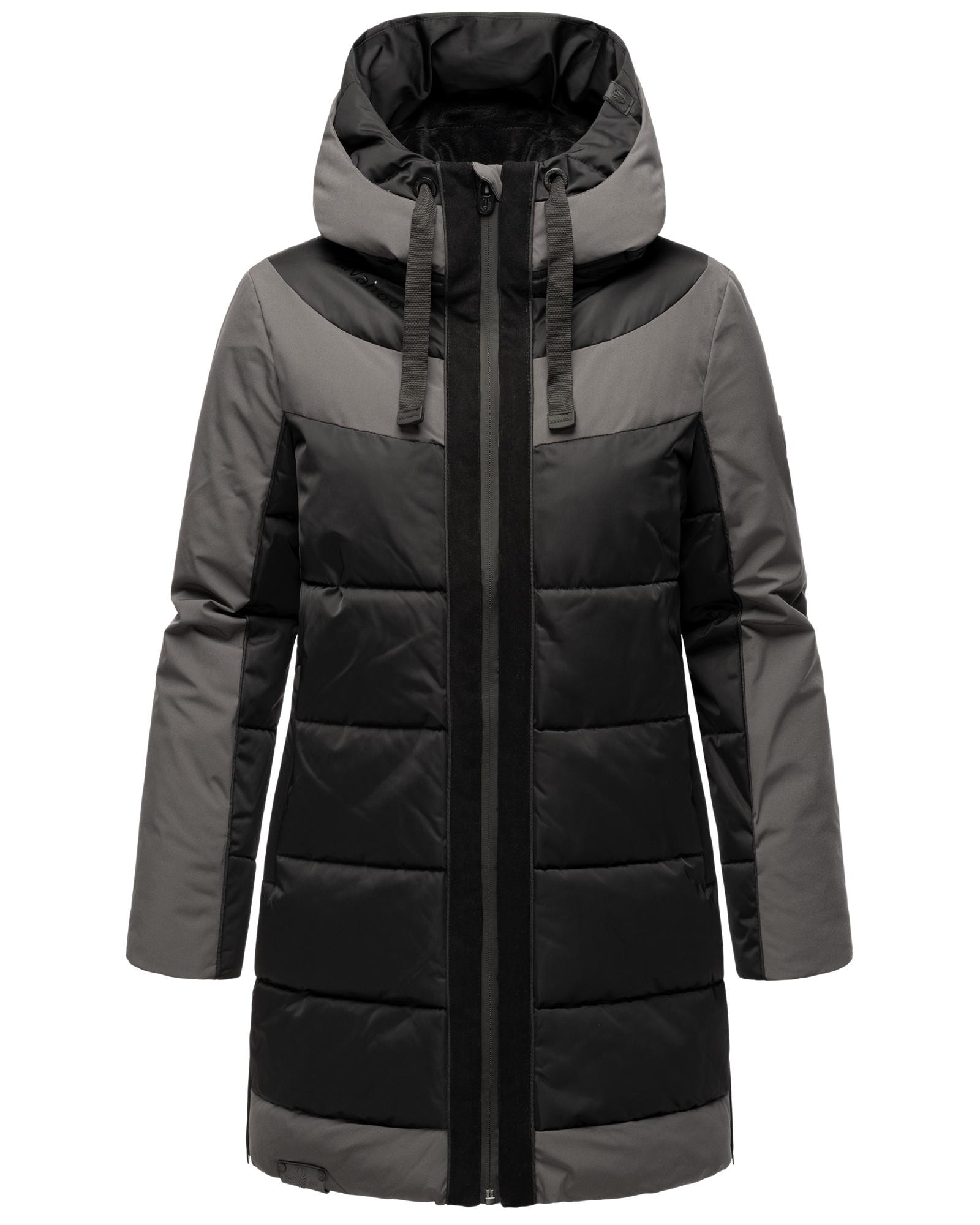 Navahoo Steppjacke "Samtkätzchen" mit Kapuze Modischer, gesteppter Damen Winter Kurzmantel