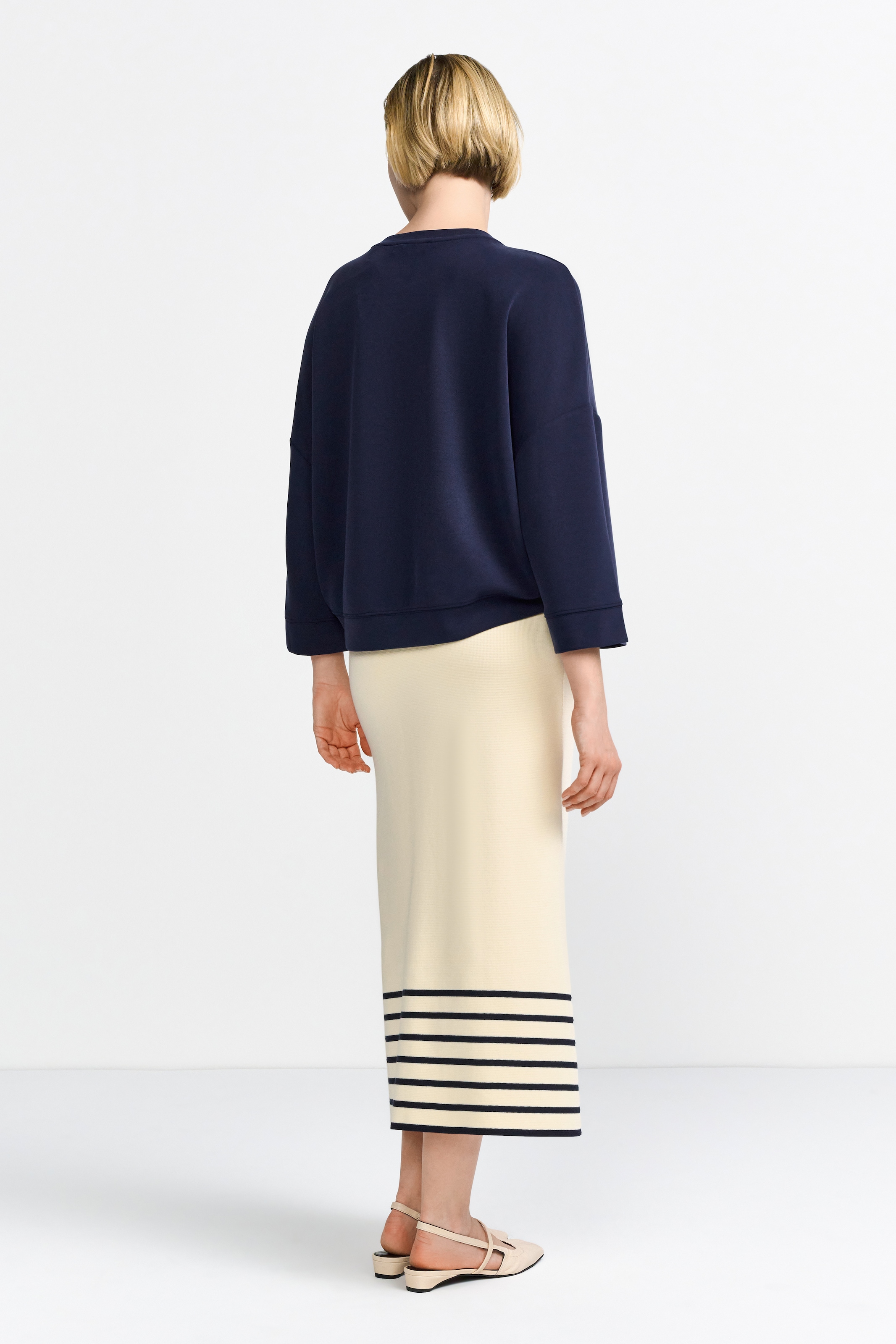 RICHROYAL Sweatshirt »Tencel peached Shirt«, modische Kurzarmsweatshirt