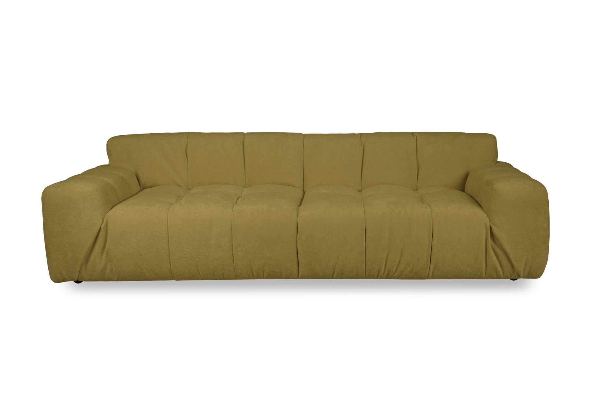 INOSIGN 3-Sitzer »Calmara, Breite 286 cm, weicher Lounge-Sitzkomfort«, bodentief, Samt oder Chenille, mit Knopfsteppung