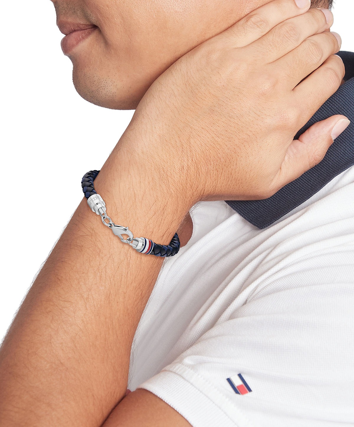 Tommy Hilfiger Lederarmband »TYSON, 2790632, 2790633, 2790634«, mit Emaille