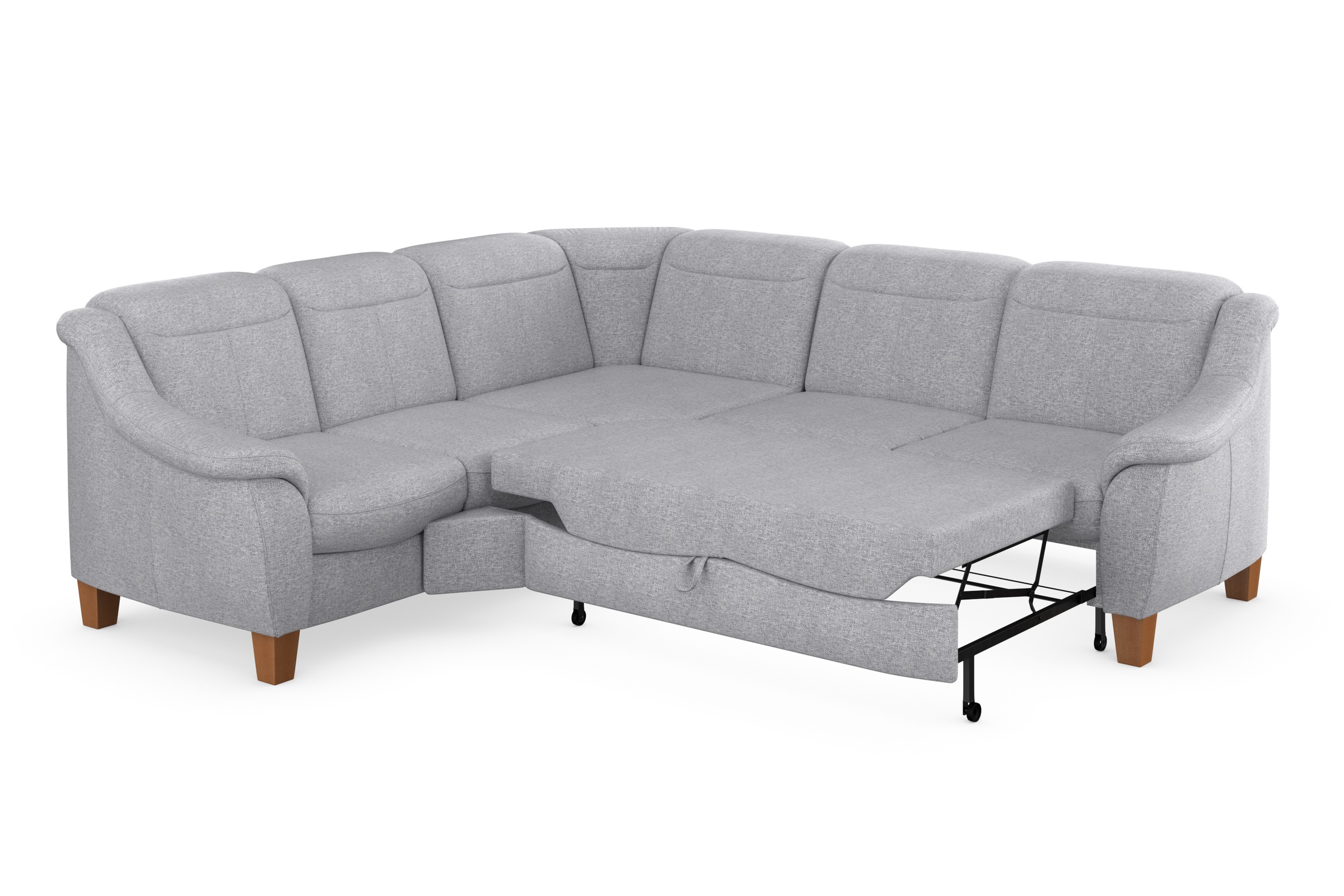 Home affaire Ecksofa »Caldera L-Form«, Federkern, wahlweise mit Kopfteilverstellung, Bettfunktion, Bettkasten