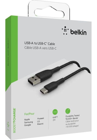 Belkin Smartphone-Kabel »USB-C/USB-A Kabel ummantelt, 2m«, USB-C, 200 cm kaufen