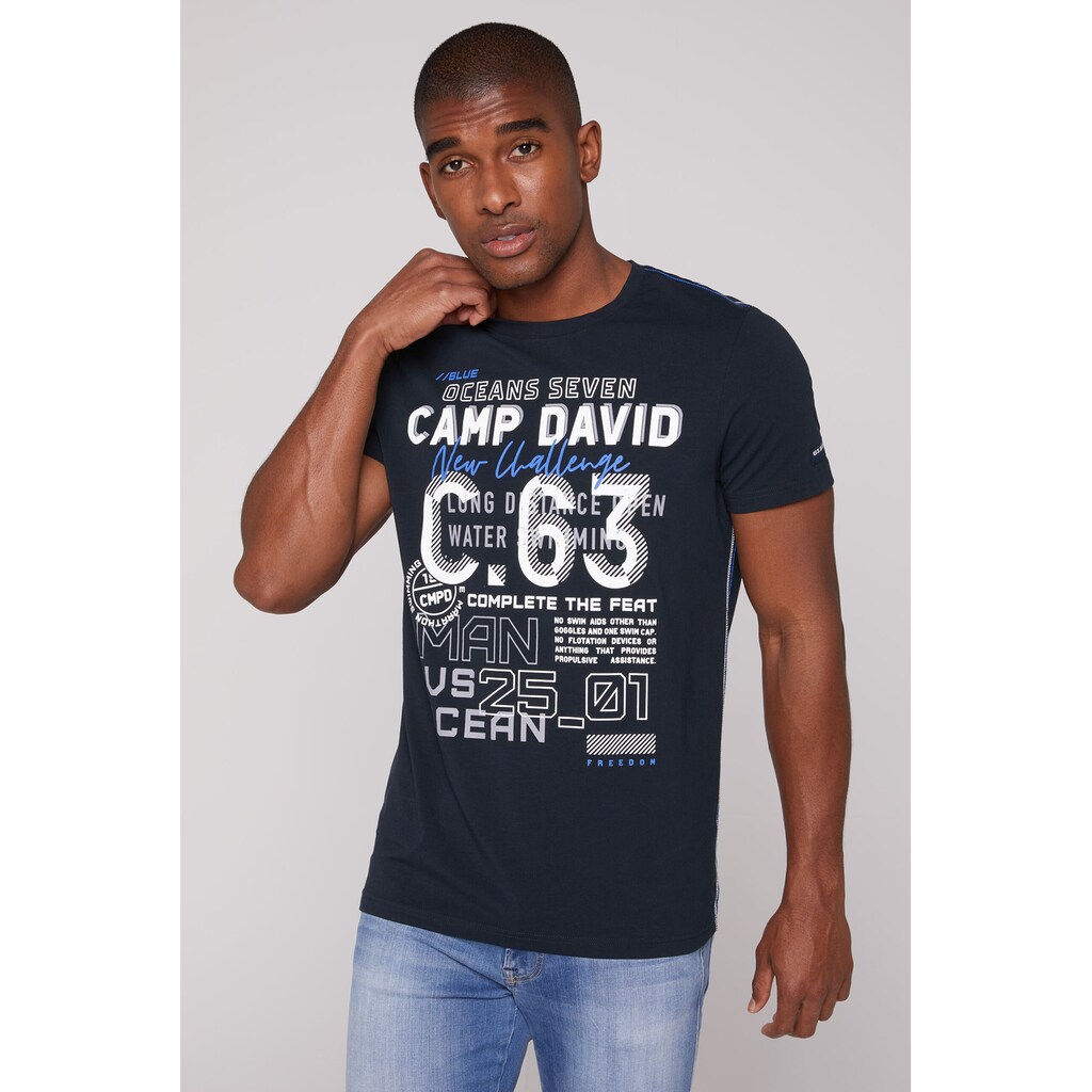 CAMP DAVID Rundhalsshirt