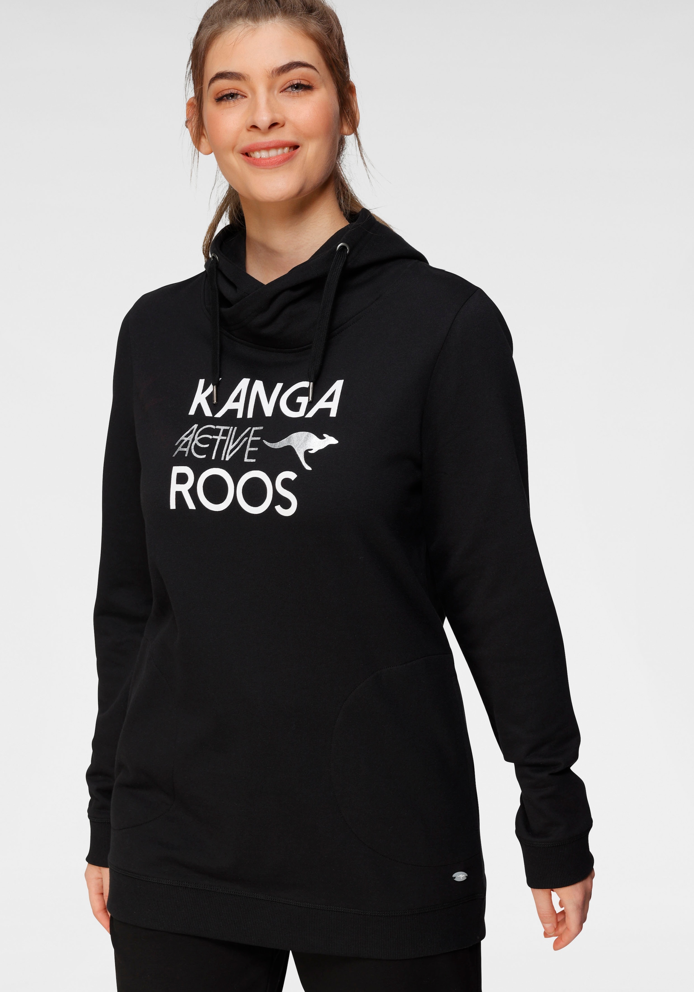 KangaROOS Sweatshirt, lange Ärmel, figurumspielende Passform