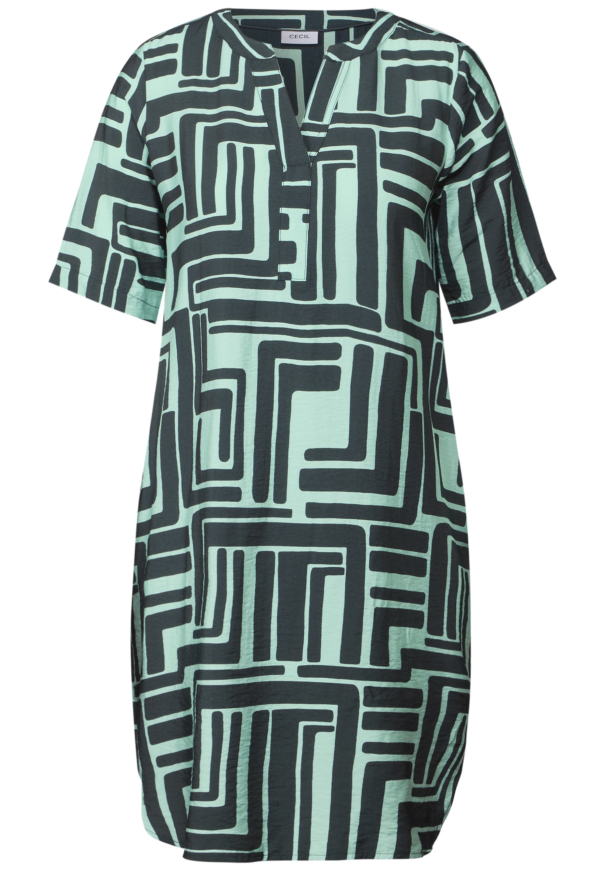 Thumbnail - Cecil Blusenkleid Eingrifftaschen knielang