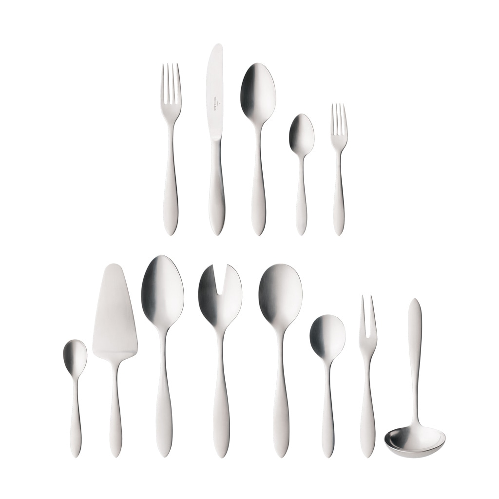 VILLEROY & BOCH Besteck-Set "Tafelbesteck Arthur 68er Set silber", 68, silber, Essbesteck-Sets, Spülmaschinenfest