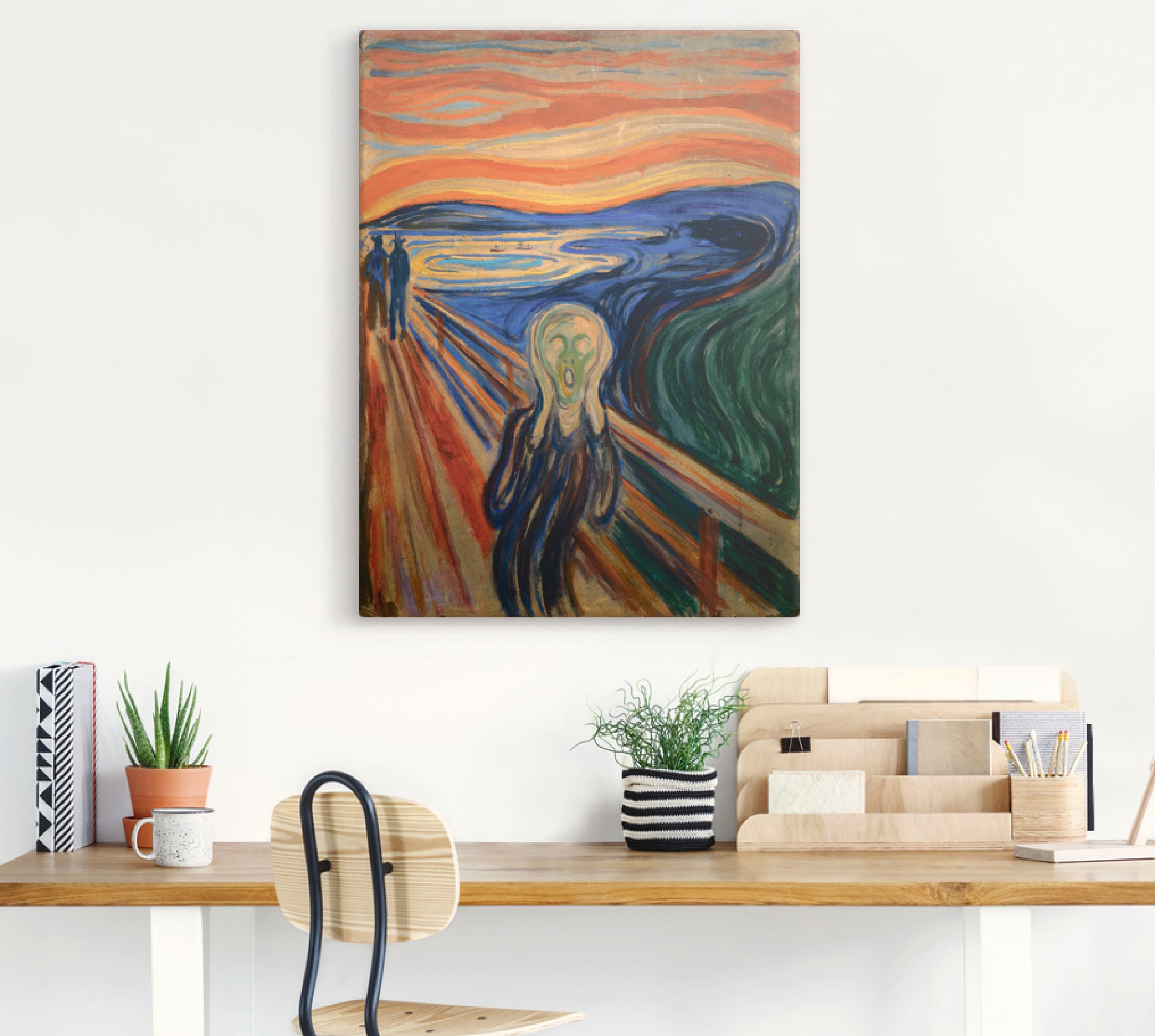 Artland Wandbild "Der Schrei. 1893" Mann 1 Stk. tlg. als Alubild, Outdoorbi günstig online kaufen