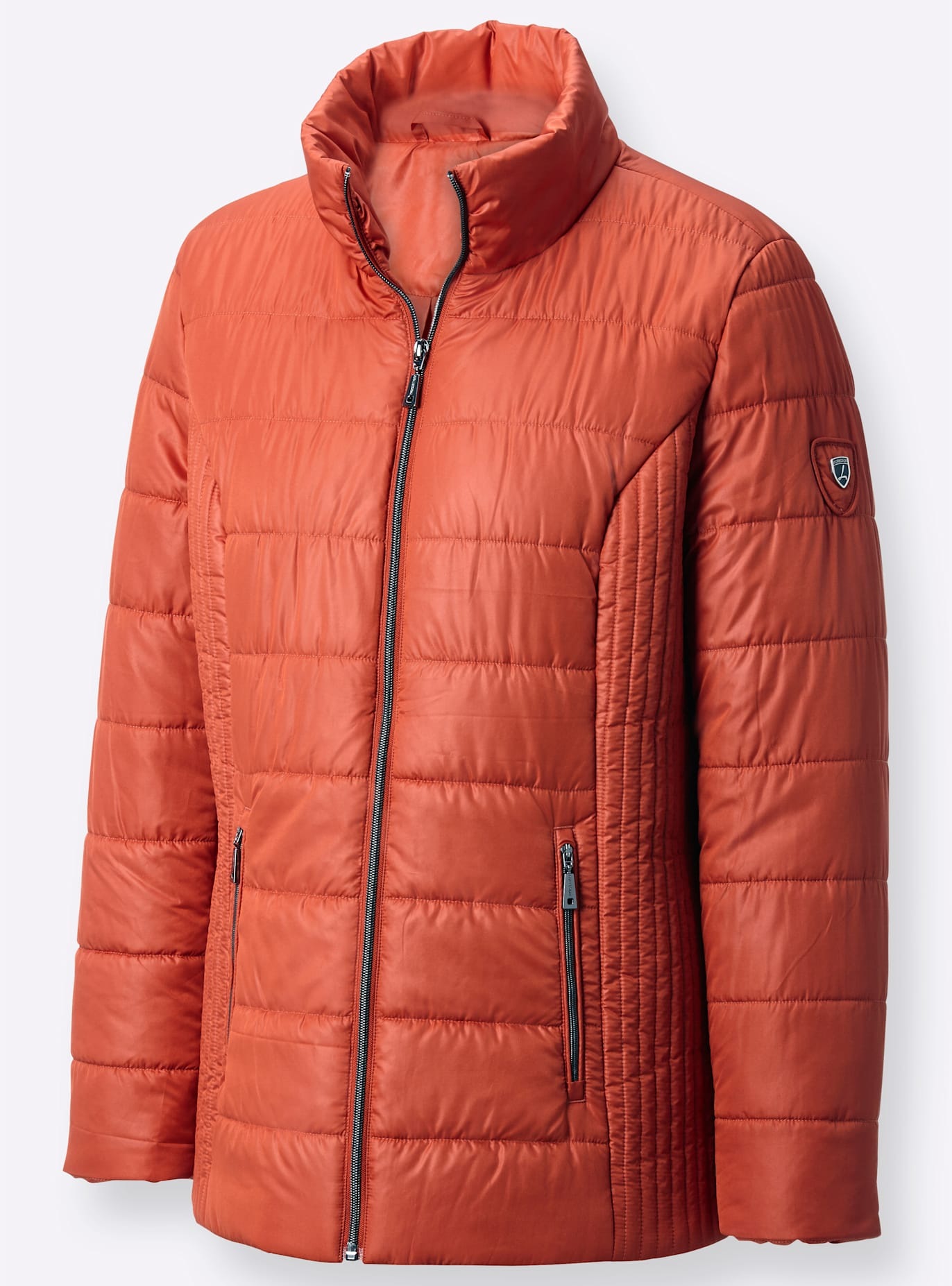 CASUAL LOOKS Women's Quilted Jacket Rust Red Size 44 6