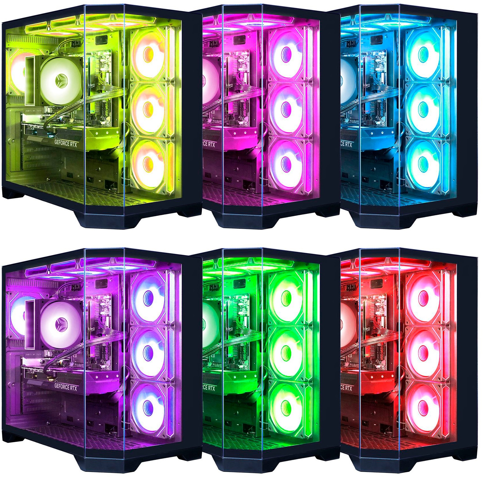 GAMEMAX Gaming-PC-Komplettsystem »MegaDeal HYPE-A BK 2838 AMD Ryzen 5 9600X 16GB DDR5 1TB SSD RTX 5070« 34 ″ AMD Ryzen 5 GeForce RTX? 5070 16 GB RAM 1.000 GB SSD Windows 11, DDR5 RAM + MSI MAG 342CQR E2 Curved Monitor 86cm (34")