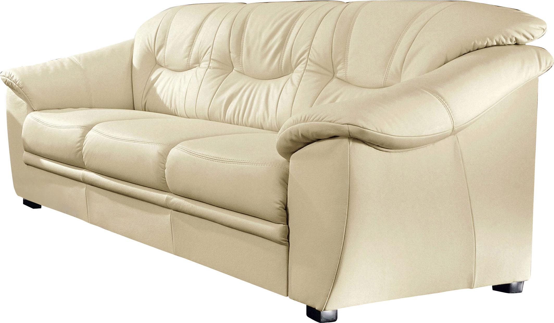 sit&more 3-Sitzer "Savona, B: 198 cm, Federkern, Komfortsitzhöhe 46 cm" optional Schlaffunktion, Liegefläche 190x137cm, Stoff- & Lederauswahl
