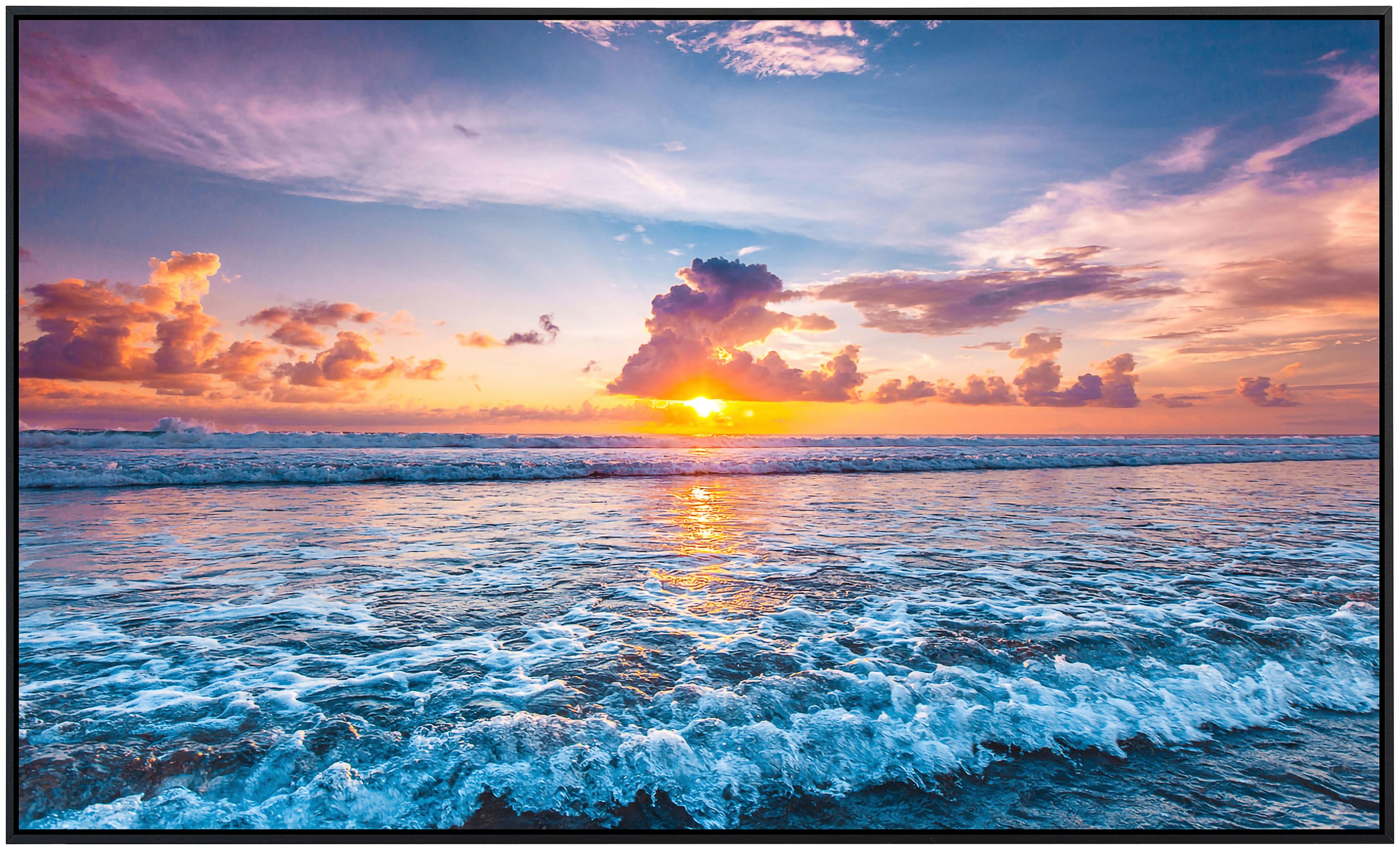 Papermoon Infrarotheizung »Ocean Sunset Beach«, sehr angenehme Strahlungswärme