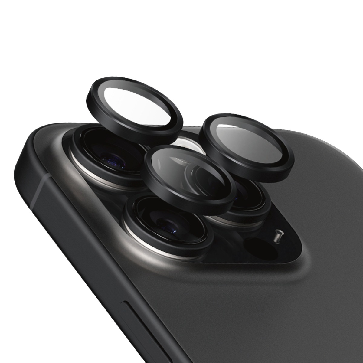PanzerGlass Kameraschutzglas »Hoops Camera Lens Protection«, für Apple iPhone 16 Pro-Apple iPhone 16 Pro Max, (3 St.), Lens Cover, Schutzfolie, Schutzglas, kratz- & stoßfest