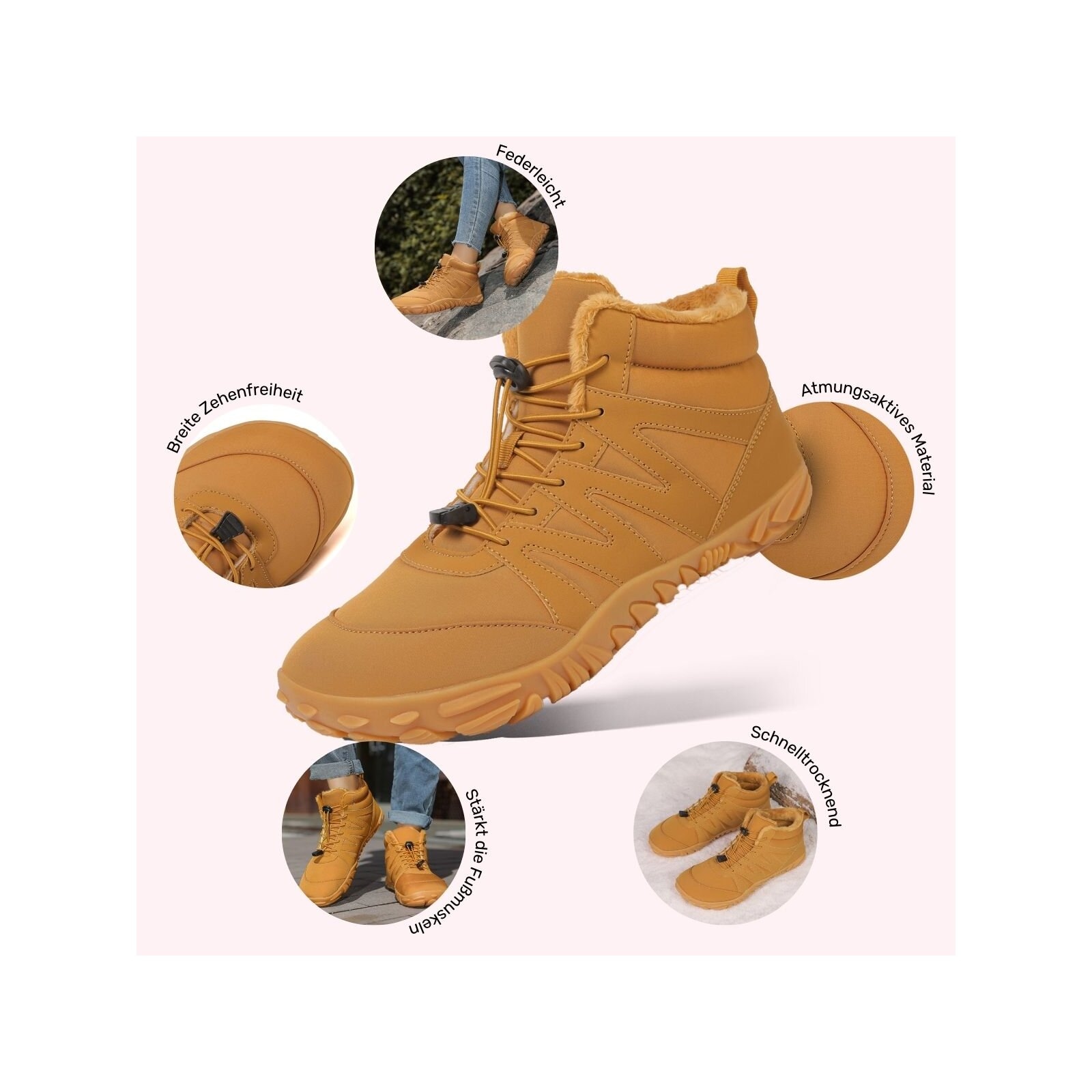 DOTALES Barfußschuh »Dailystep Barfußschuhe Winterstiefel Damen & Herren – Exklusiv &«