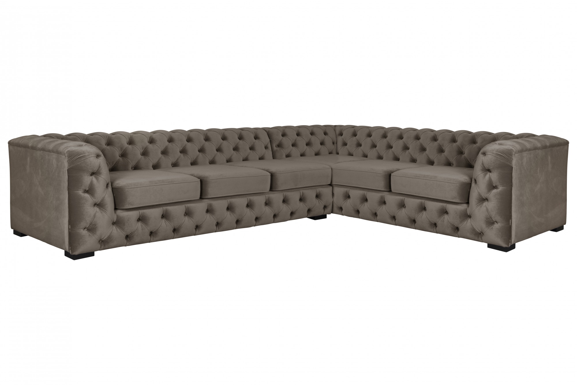 Guido Maria Kretschmer Home&Living Chesterfield-Sofa "KALINA L-Form", hochwertig Chesterfield-Ausführung