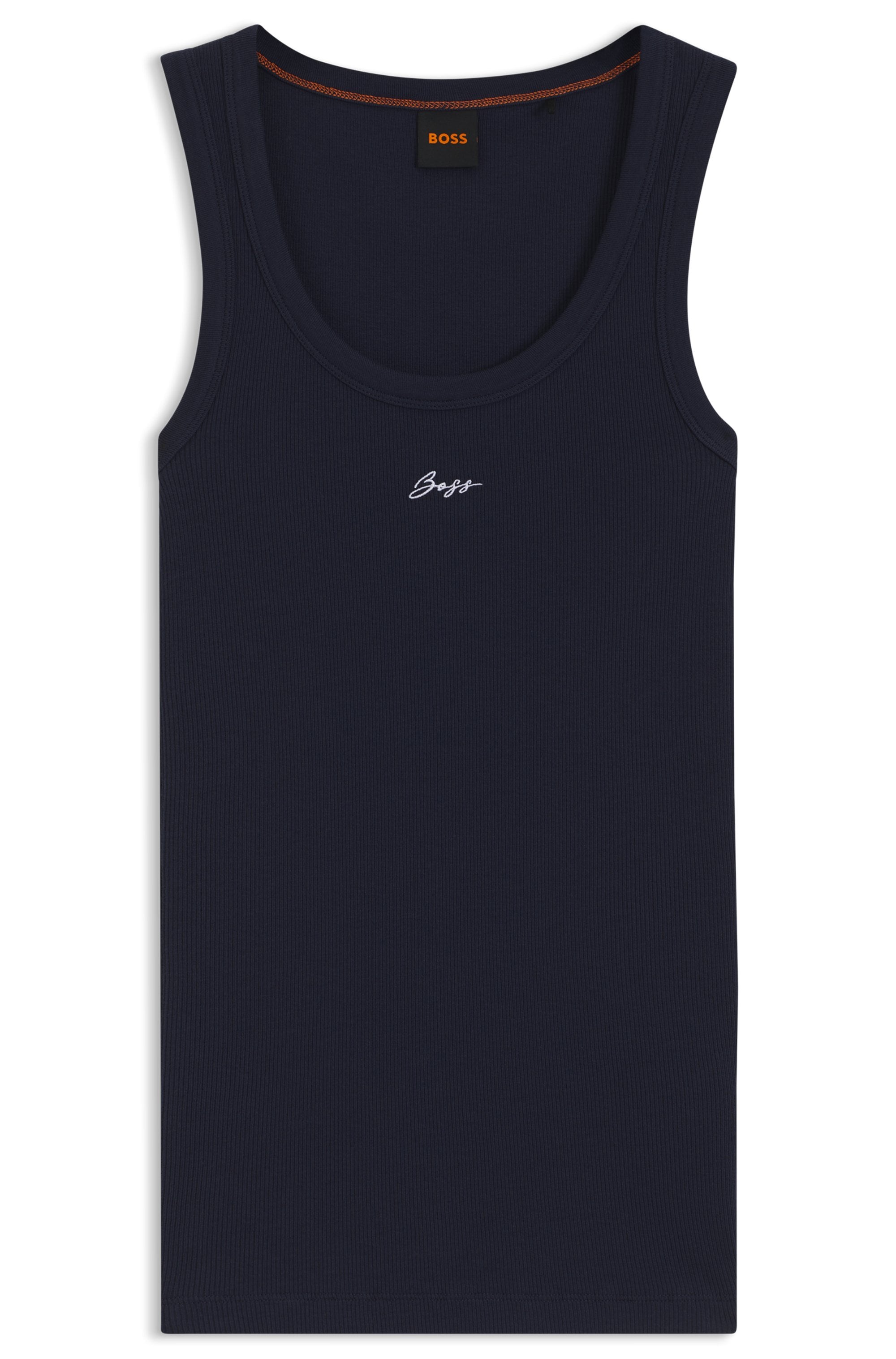 BOSS ORANGE Tanktop »Ematite Premium Damenmode«, mit gerippter Struktur