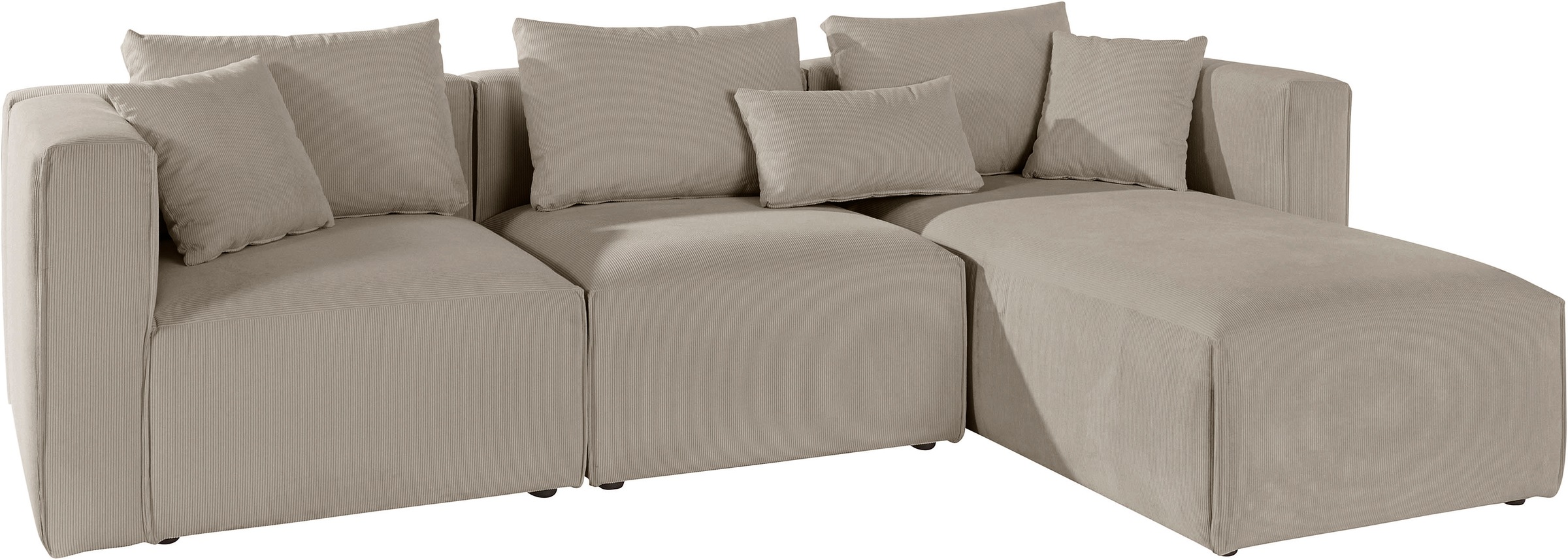 Guido Maria Kretschmer Home&Living Ecksofa »Comfine L-Form«, zusammengesetzt aus Modulen, 3 Bezugsqualitäten und viele Farben