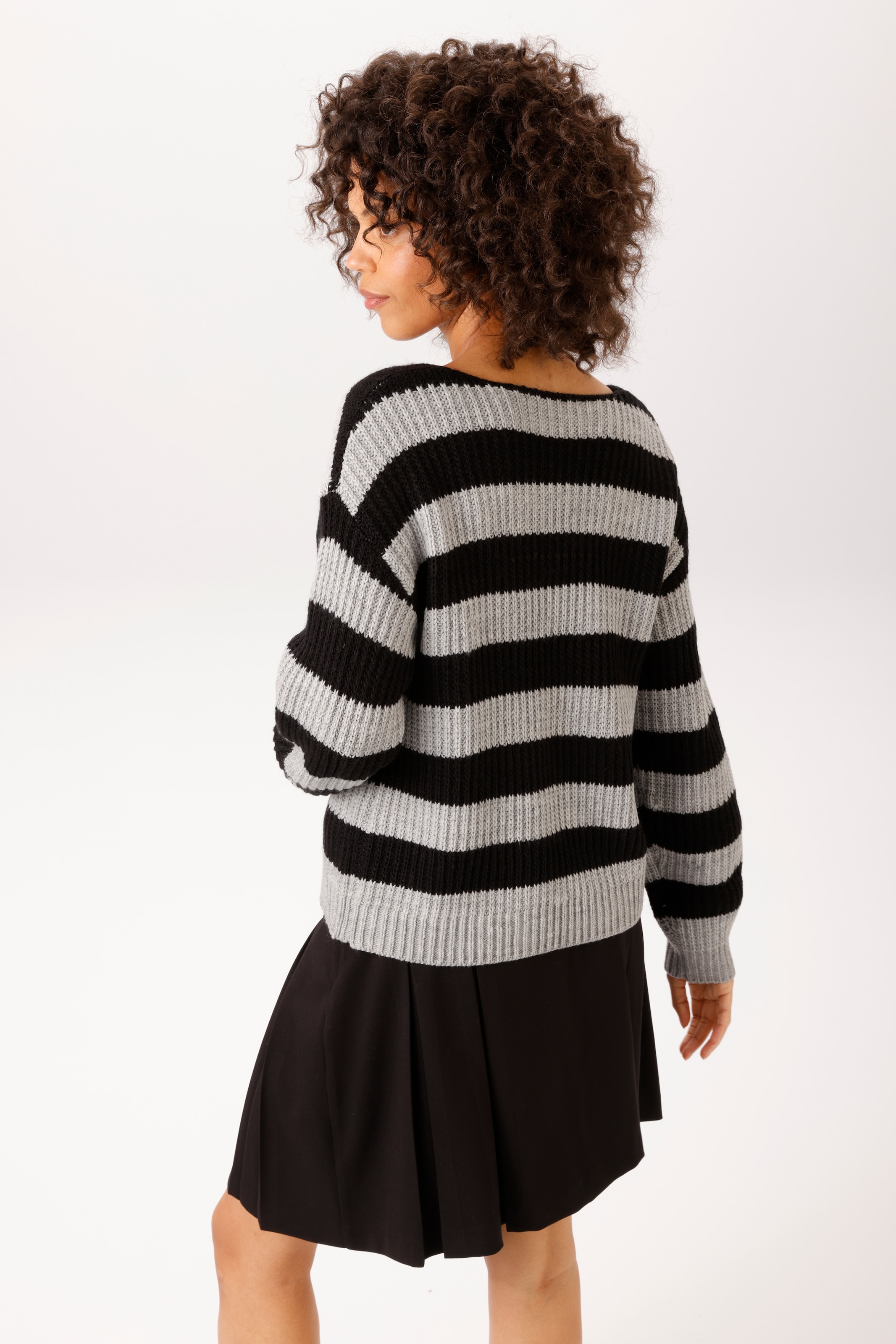 Aniston CASUAL Strickpullover im Streifen-Dessin - NEUE KOLLEKTION