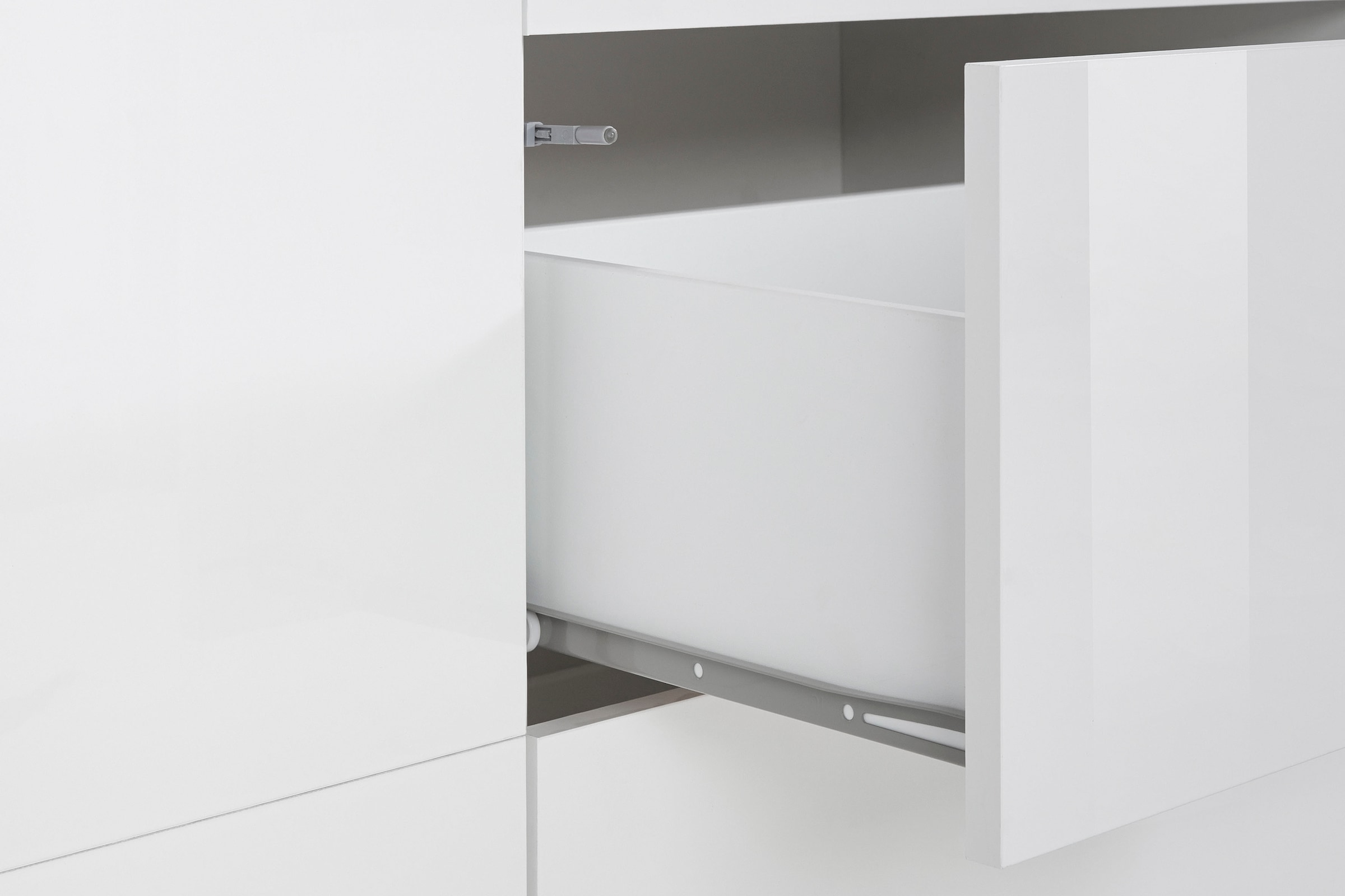INOSIGN Sideboard »ALIEN-Kommode, Schrank, Anrichte mit 4 Türen und 3 Schubkästen«, Sideboard Breite ca. 200 cm "100 % Made in Italy"