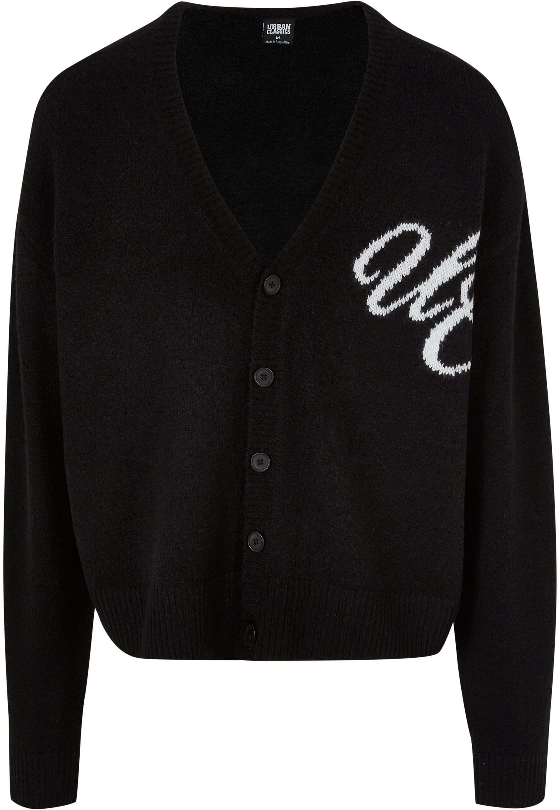 URBAN CLASSICS Rundhalspullover "Urban Classics Herren Initials Cardigan"