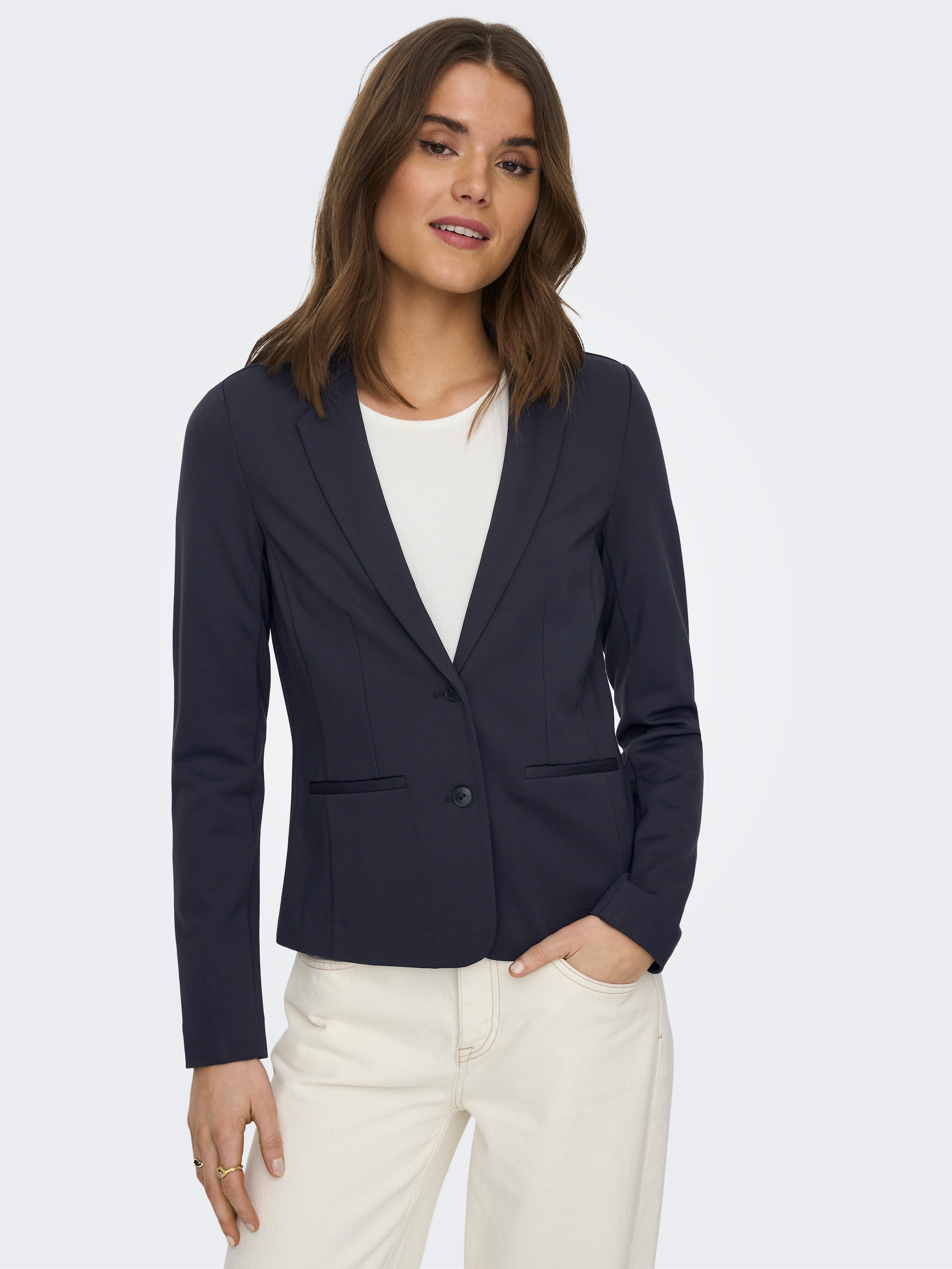 ONLY Jerseyblazer "ONLPOPTRASH – 2-Knopf Blazer mit taillierter Silhouette" günstig online kaufen