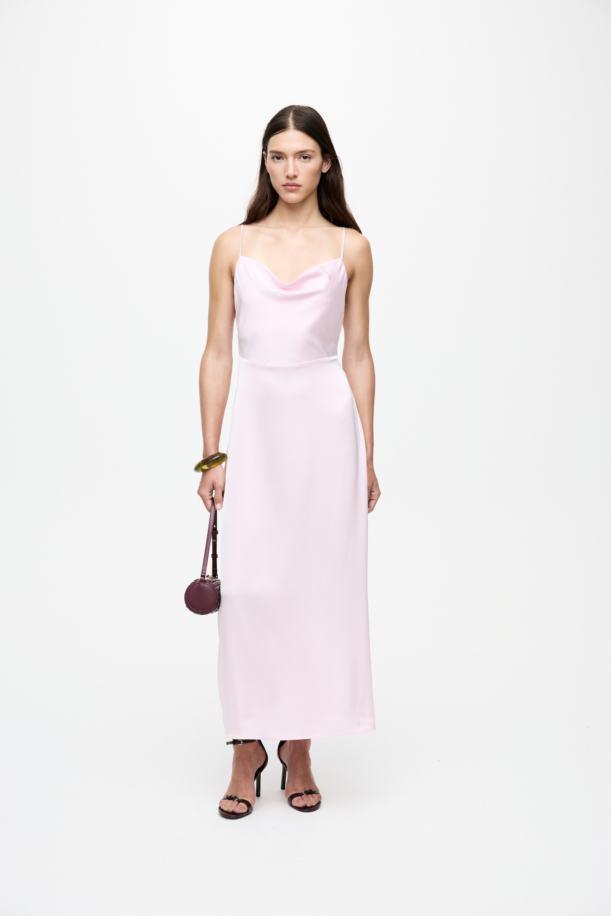 Vila Trägerkleid "VIRAVENNA STRAP ANKLE DRESS - NOOS" Kunstfaser, regular f günstig online kaufen