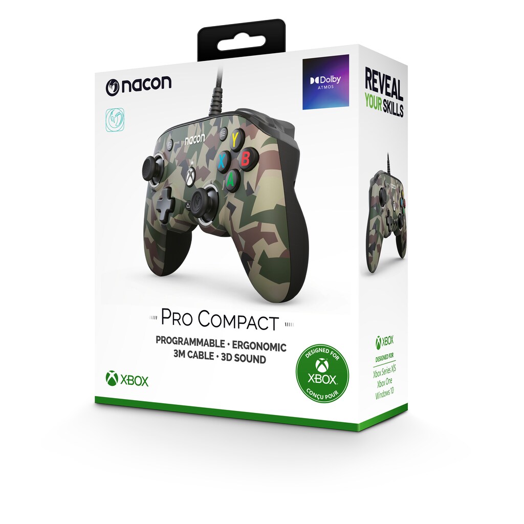 nacon Gaming-Controller »NA010350 Xbox Compact Controller PRO, kabelgebunden, 3D-Klang«