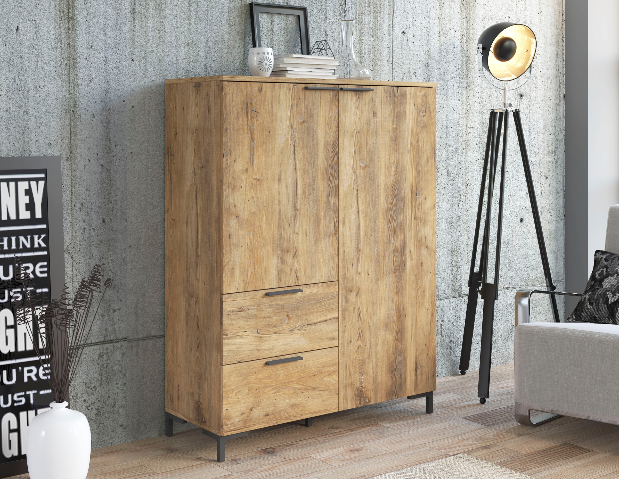 Home affaire Kommode "Alternative" Höhe 132 cm günstig online kaufen