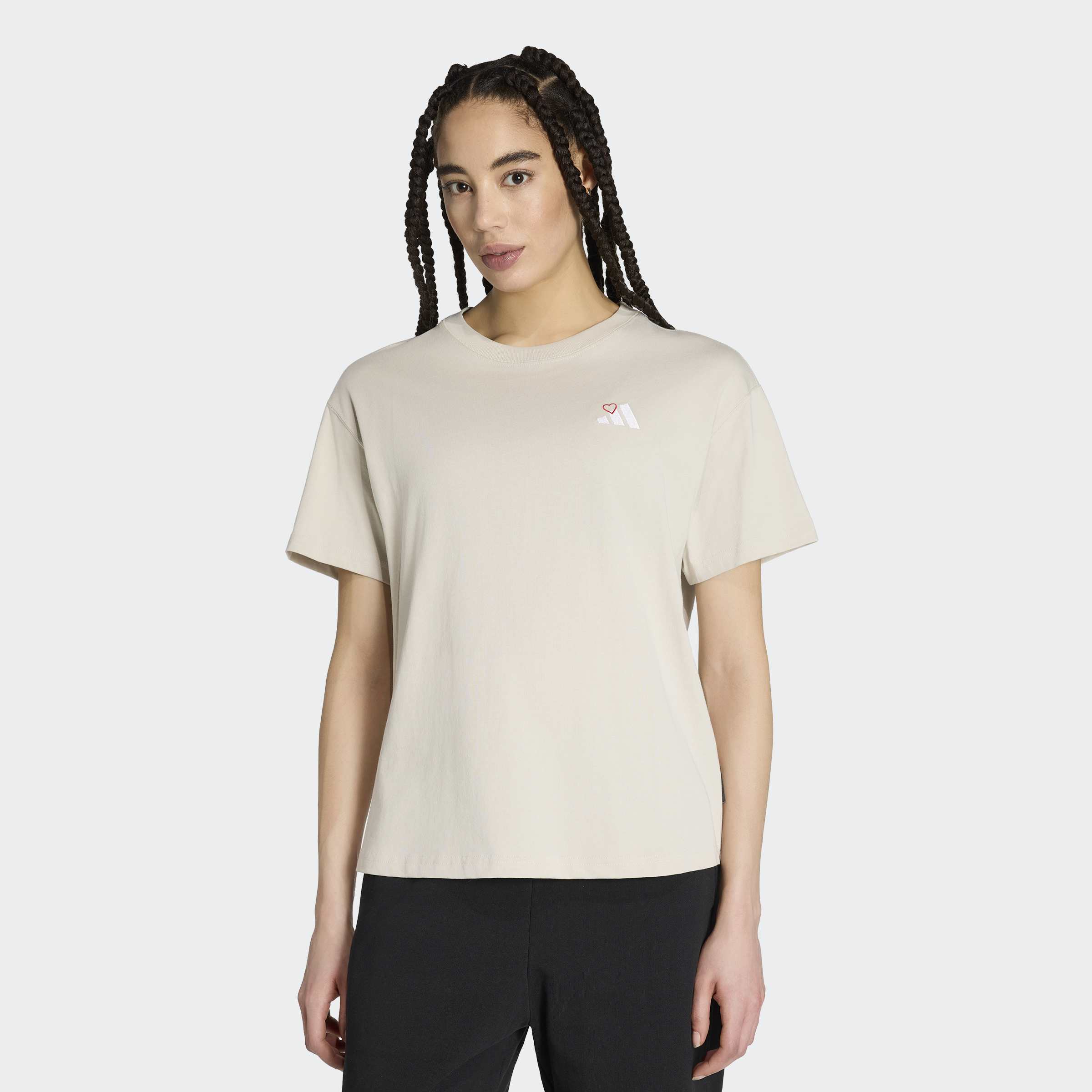 adidas Sportswear T-Shirt "MINI L T" sportliches T-Shirt, ohne Verschluss, Basic-Design, aus Baumwolle