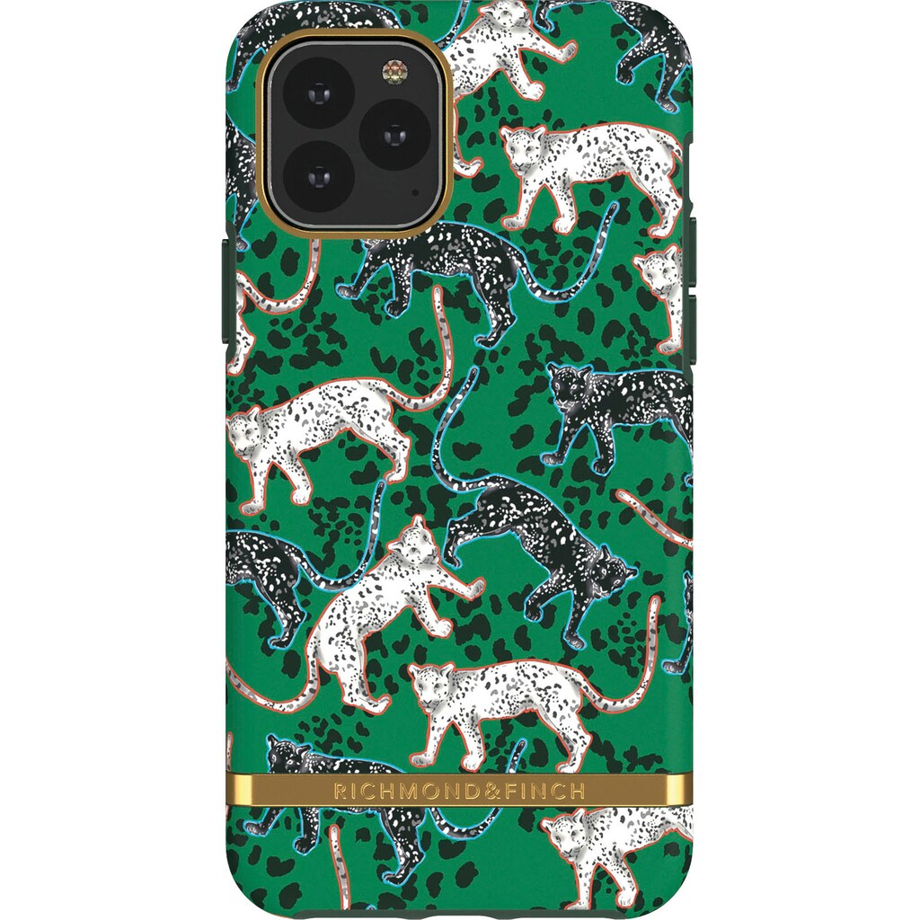 richmond & finch Smartphone-Hülle »Green Leopard für iPhone 11 Pro Max«, iPhone 11 Pro Max, 16,5 cm (6,5 Zoll)